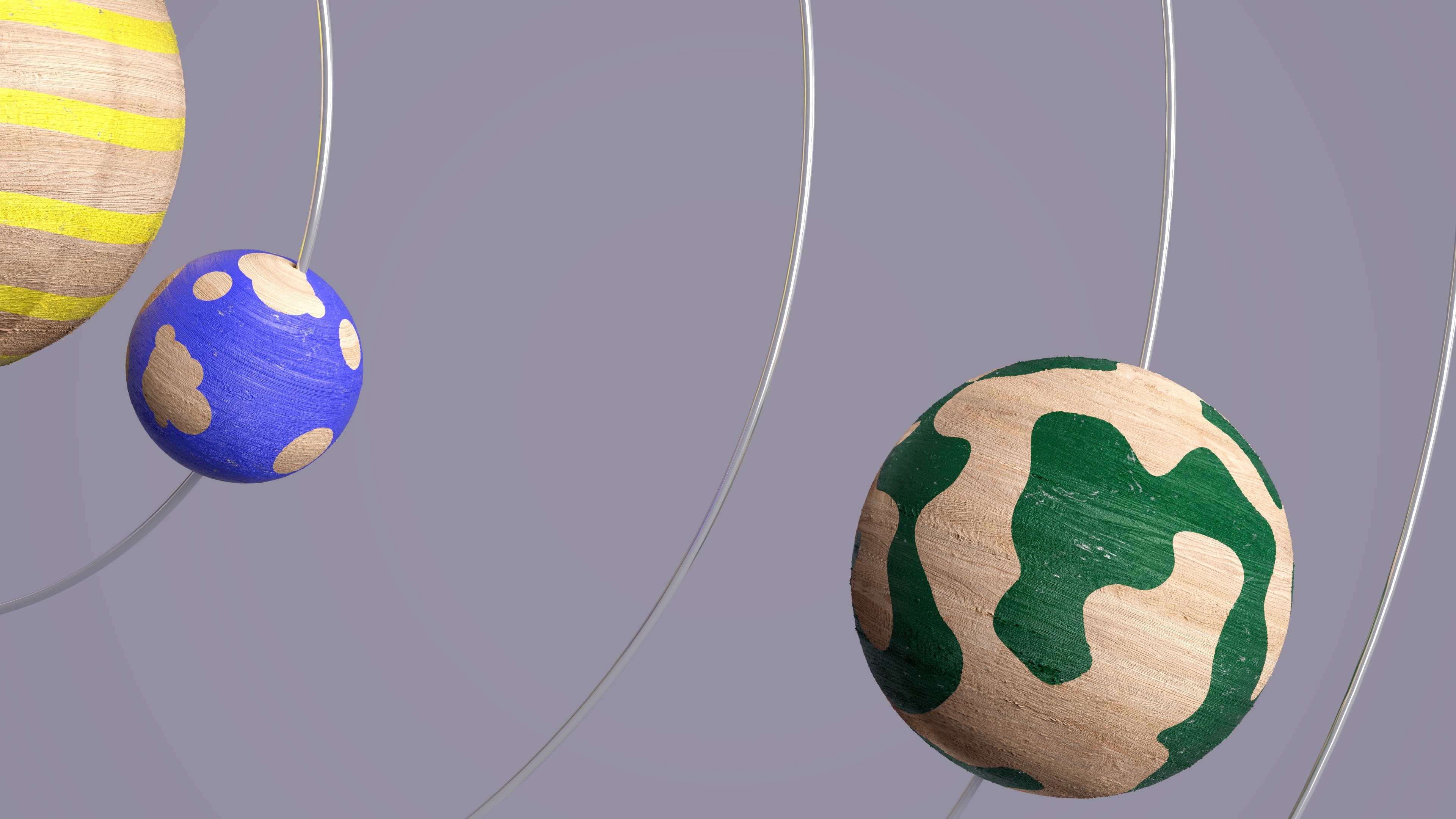 Minimalista, Planetas, Sistema solar, Madeira, Anel orbital, Microsoft Design