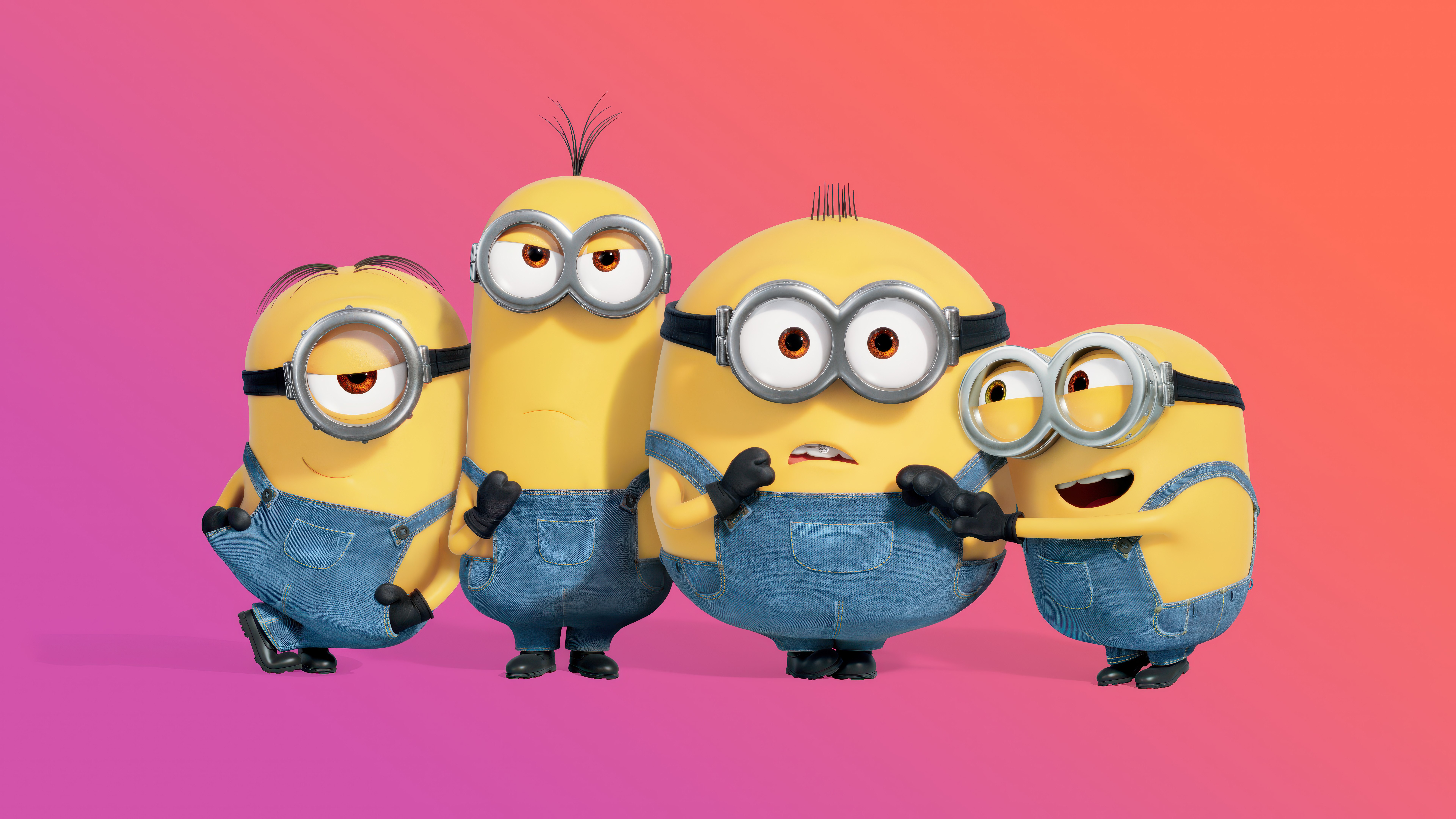 Minions, Fundo gradiente, 5K, 8K