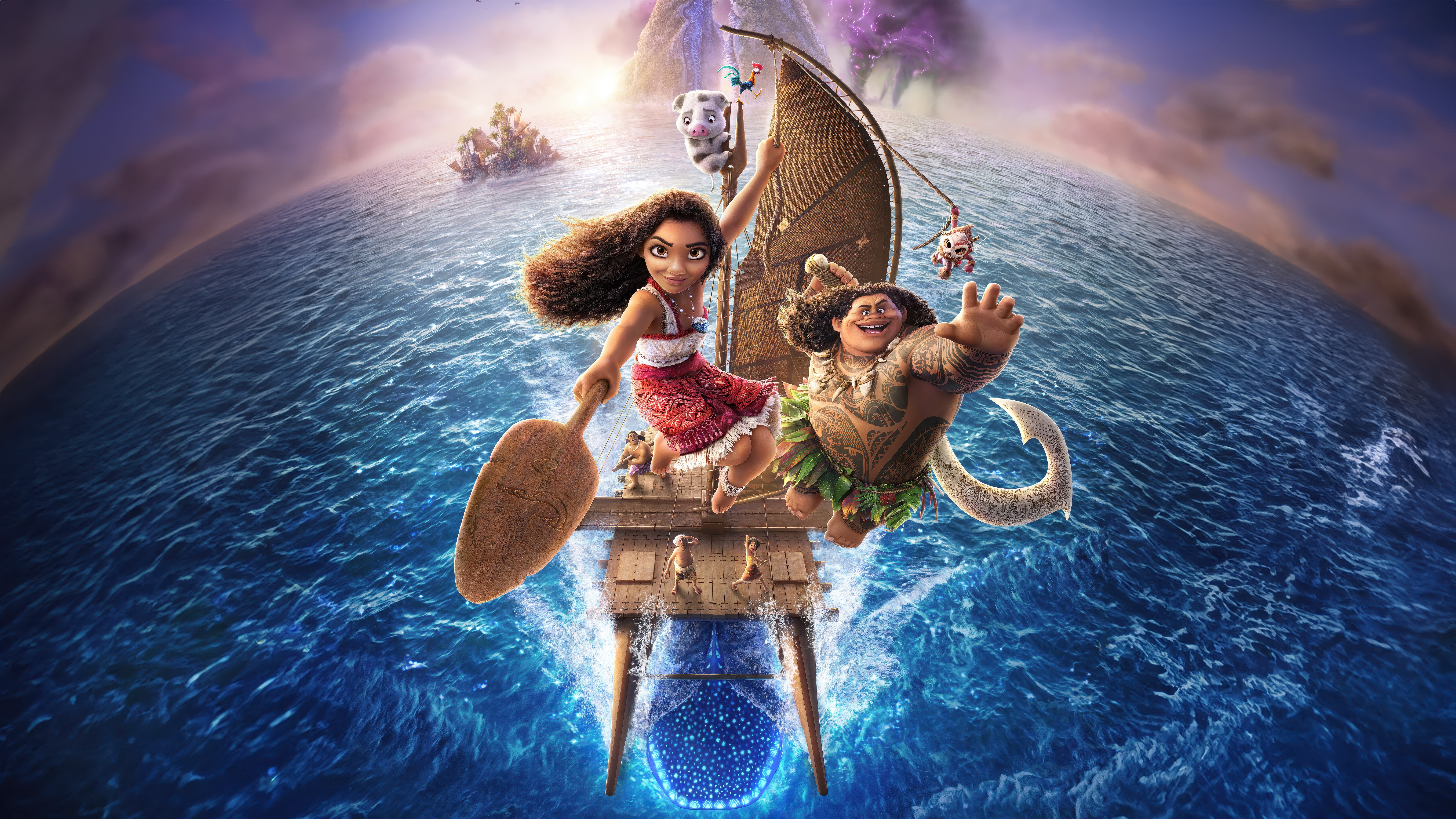 Moana 2, 4DX, Pôster do filme, Filmes de animação, Filmes de 2024, 5K, 8K