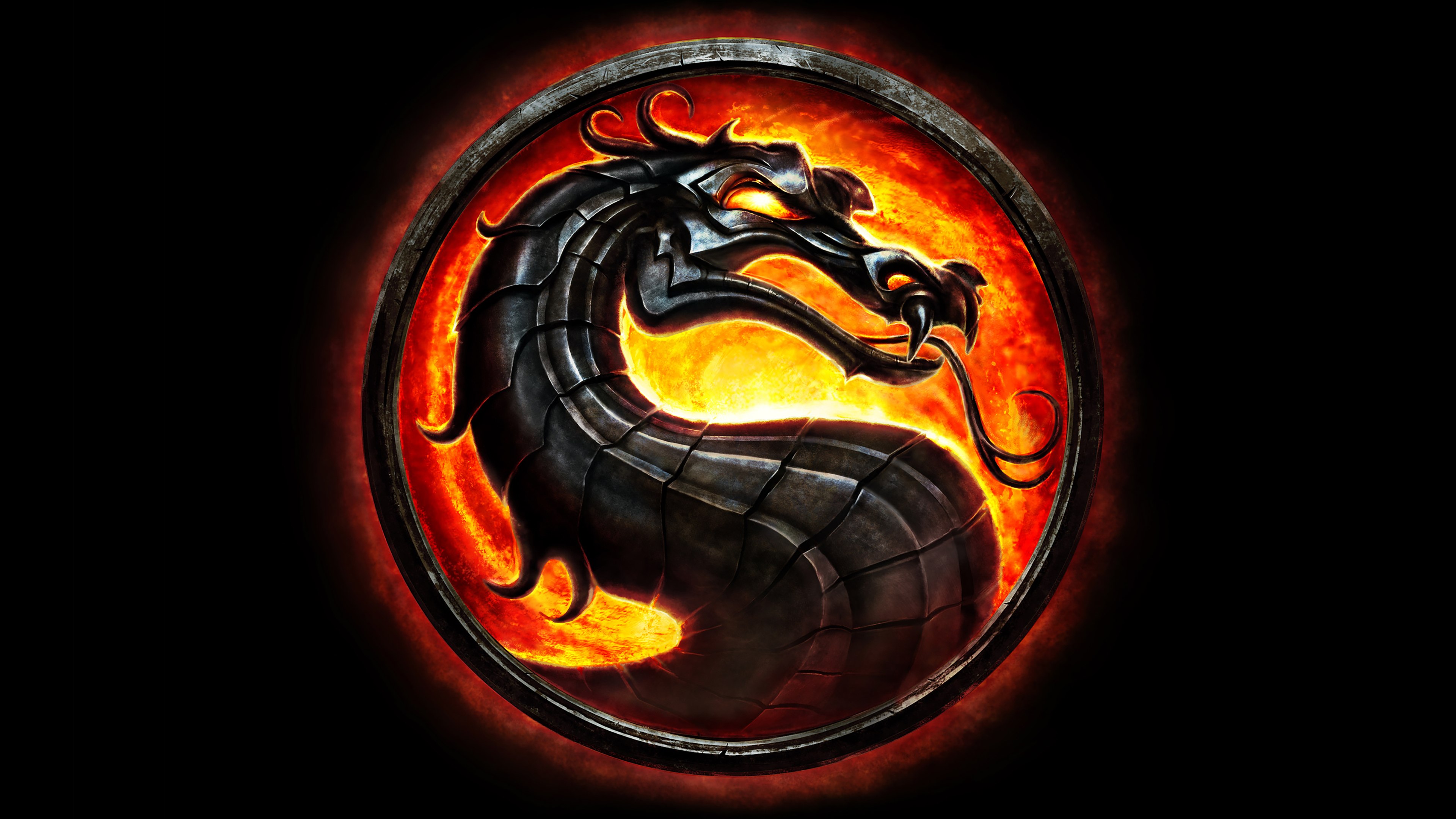 Mortal Kombat, Dragão, Fundo preto