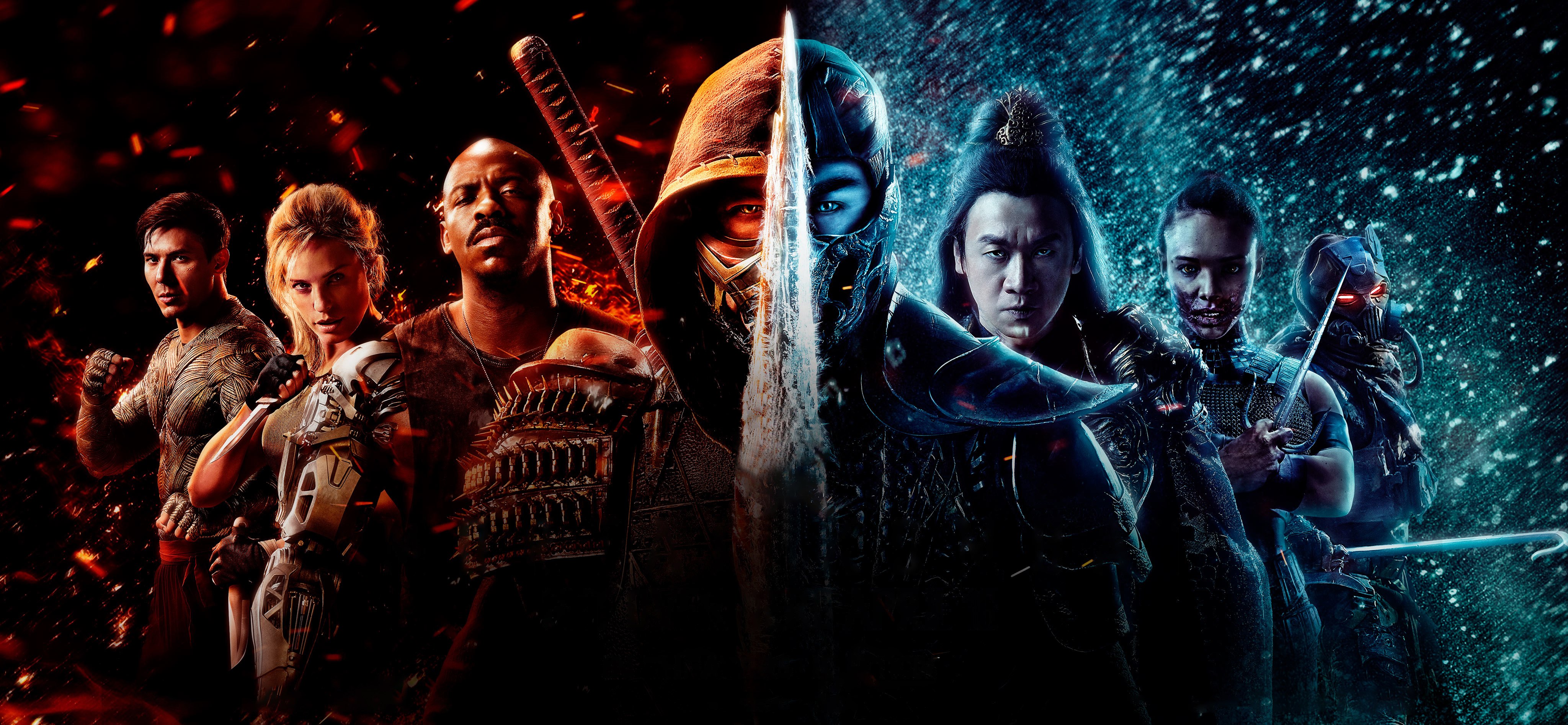Mortal Kombat, Ultrawide, Filmes de 2021, Pôster