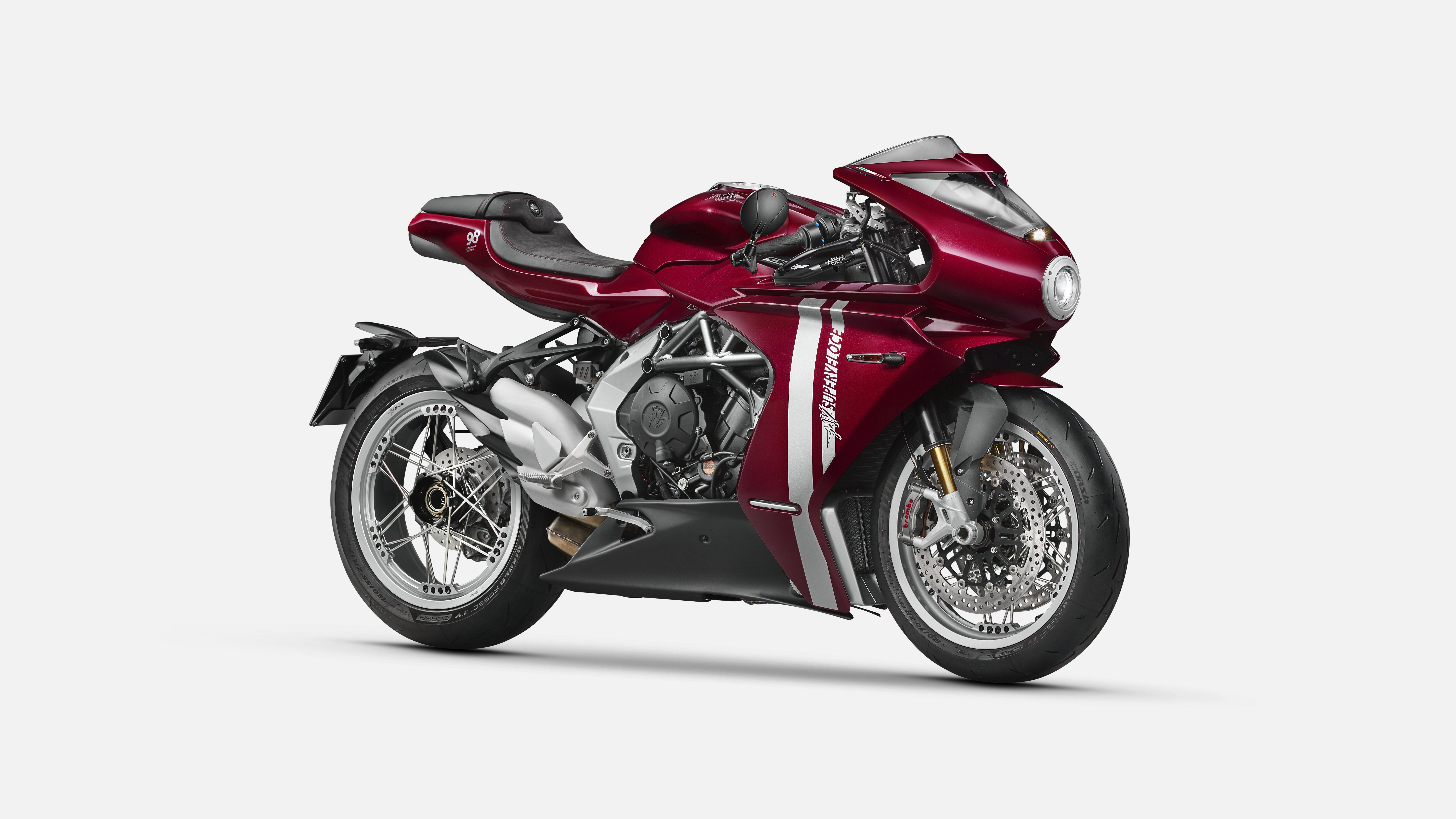 MV Agusta Superveloce, 2023, Motos esportivas, 5K, 8K, Fundo branco
