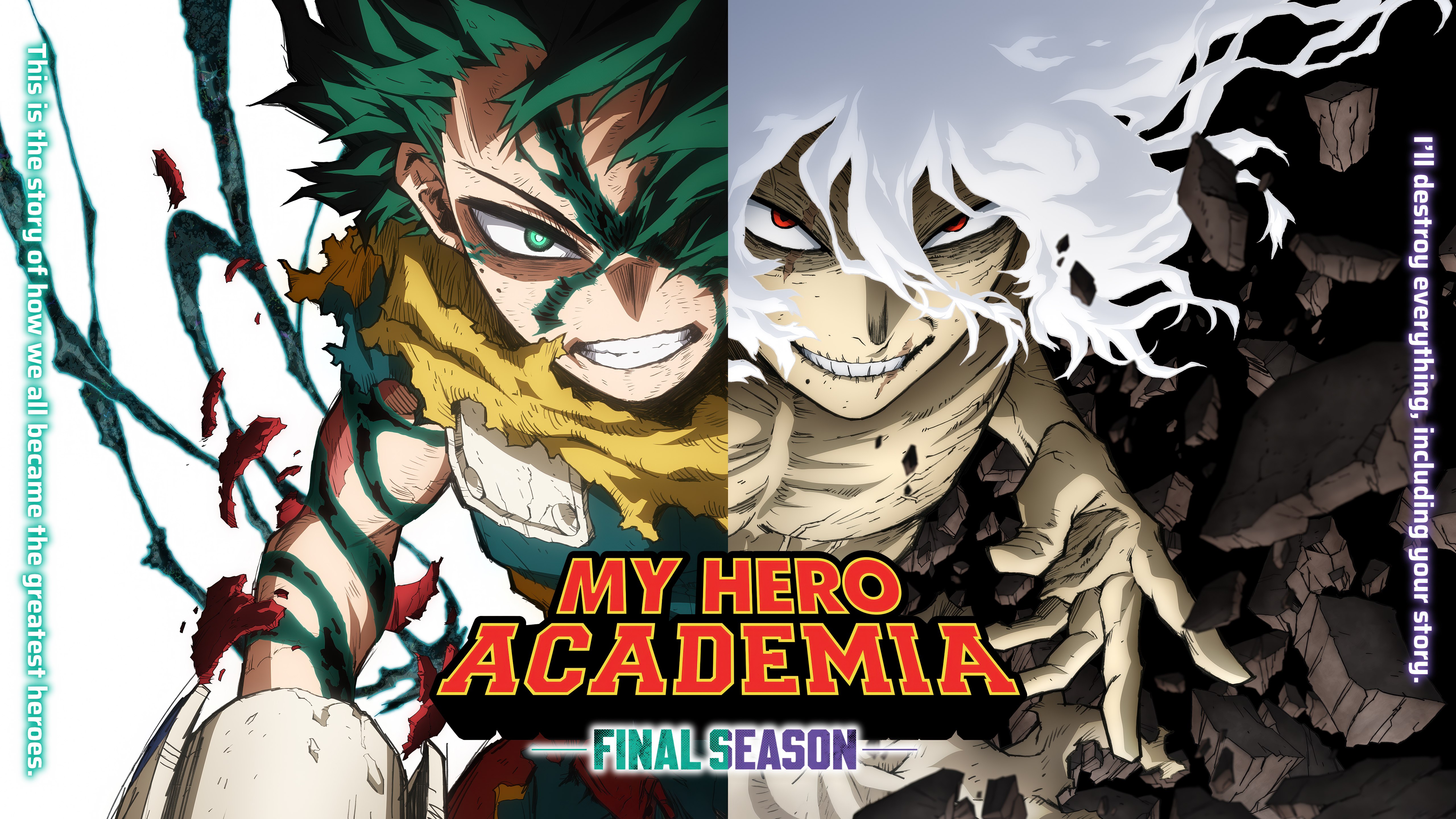 My Hero Academia, Temporada final, Séries de 2025, Série de anime, 5K, Izuku Midoriya, Tomura Shigaraki
