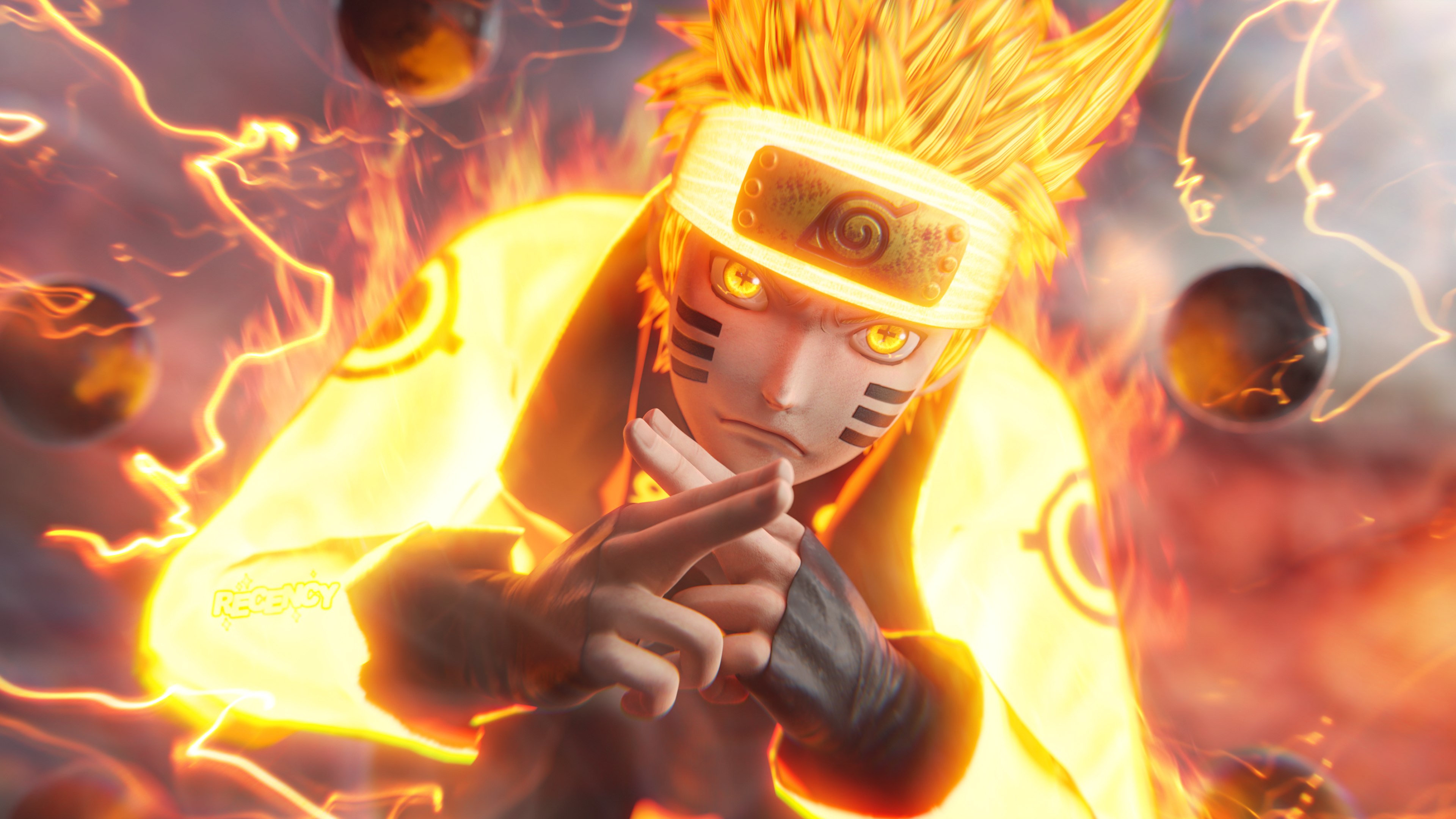 Naruto Uzumaki, Renderização 3D, Rikudo Sennin Modo, Six Paths Sage Mode