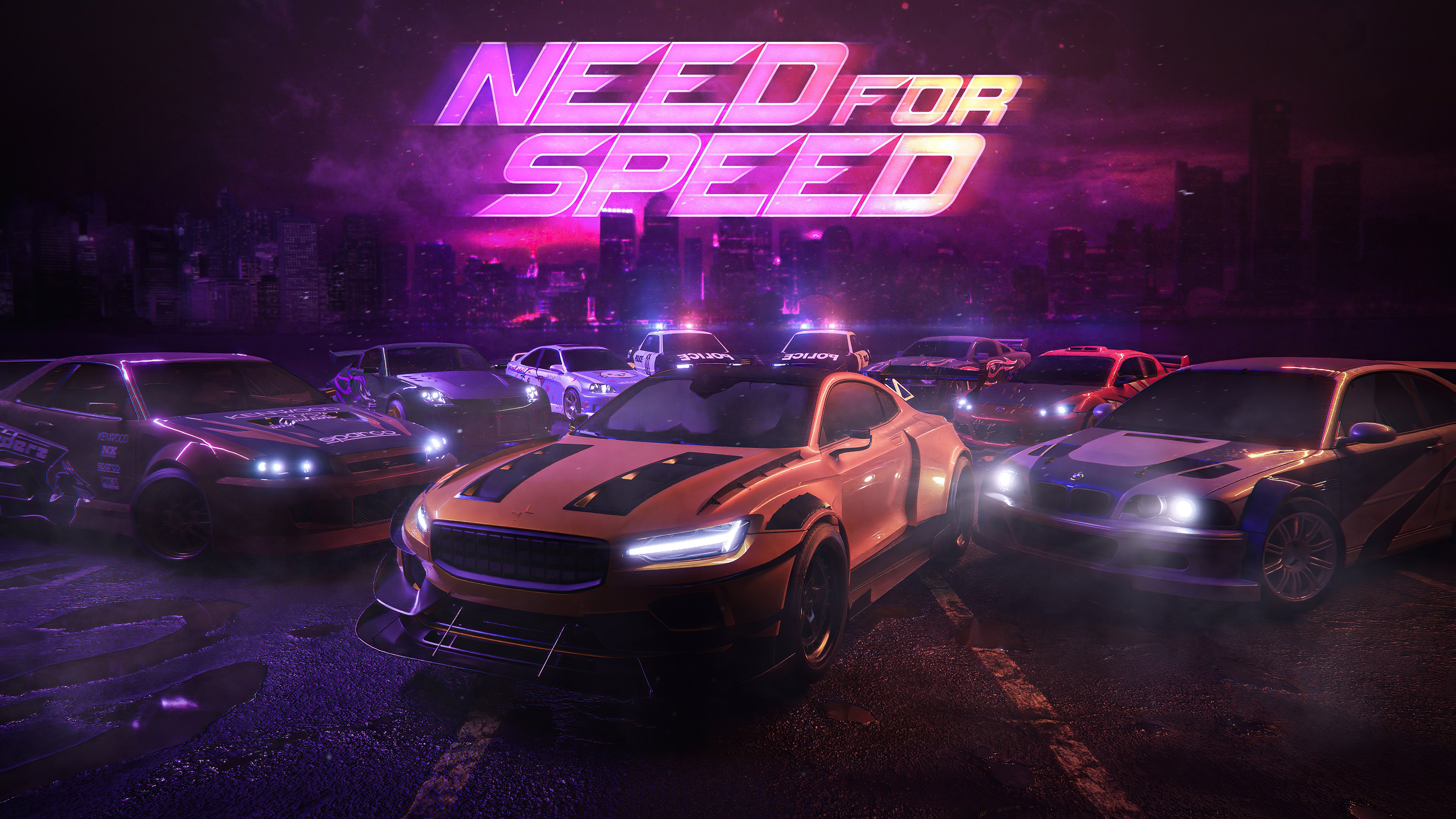 Need for Speed, Carros de polícia, Carros de corrida