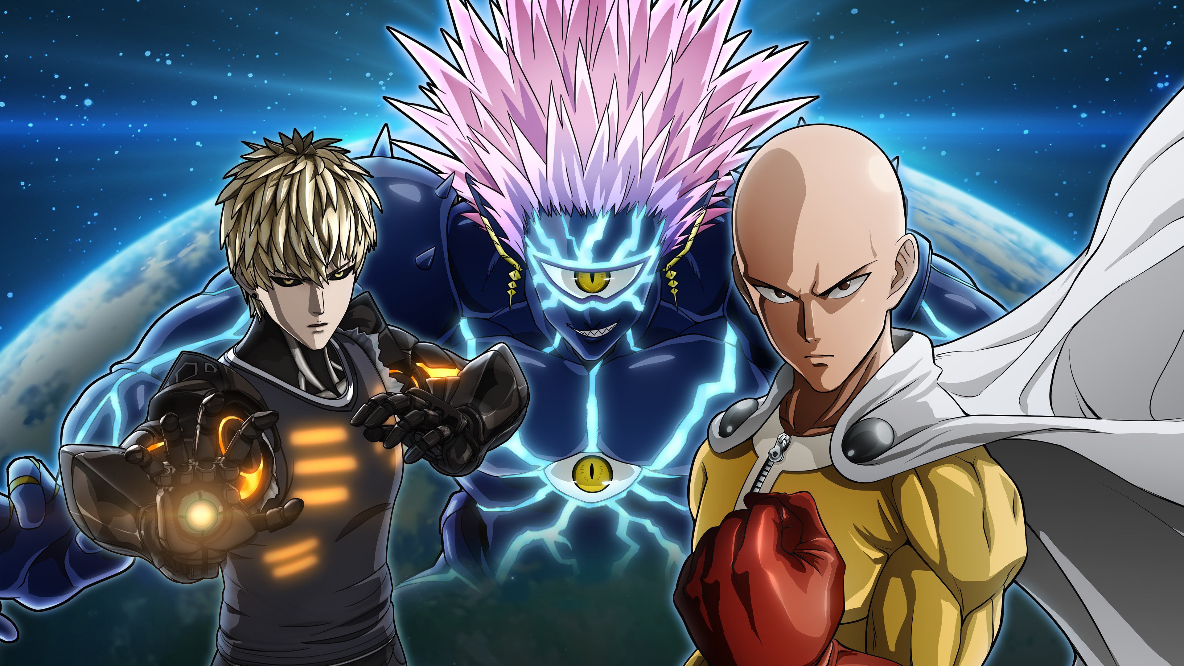 One Punch Man, Arte do jogo, Saitama, Genos, Boros, One Punch Man: A Hero Nobody Knows, PlayStation 4, Xbox One, Jogos para PC