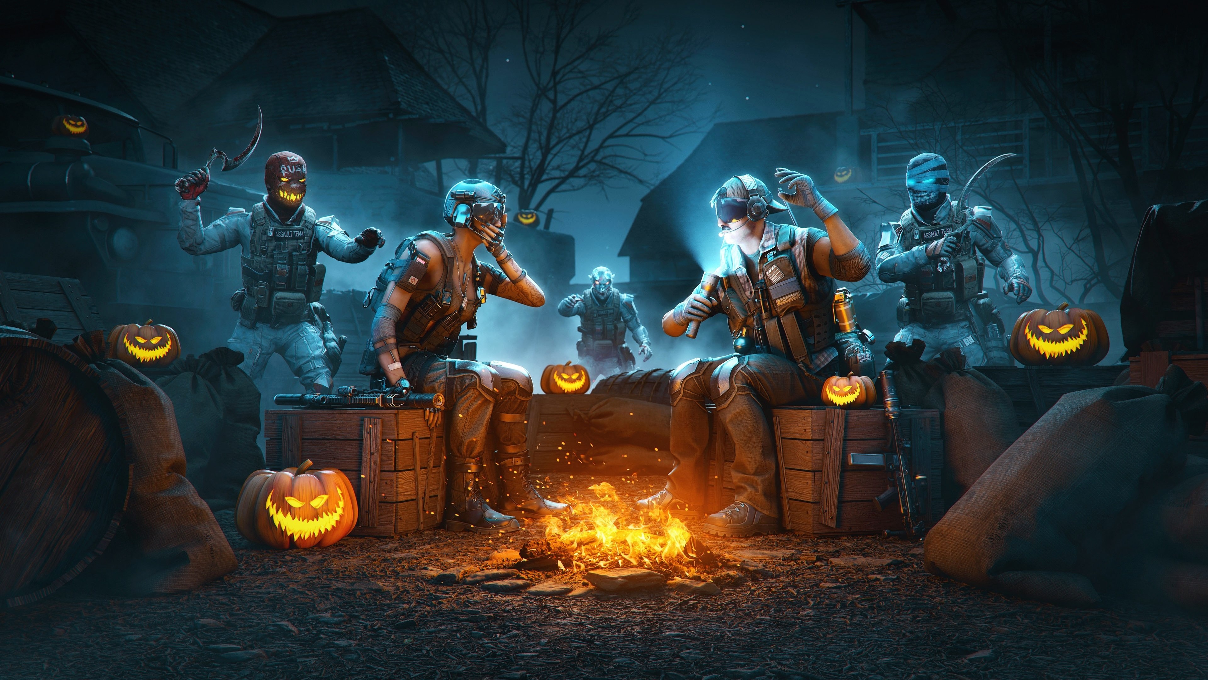 PlayerUnknown's Battlegrounds, Festa de Halloween, PUBG, Fogueira
