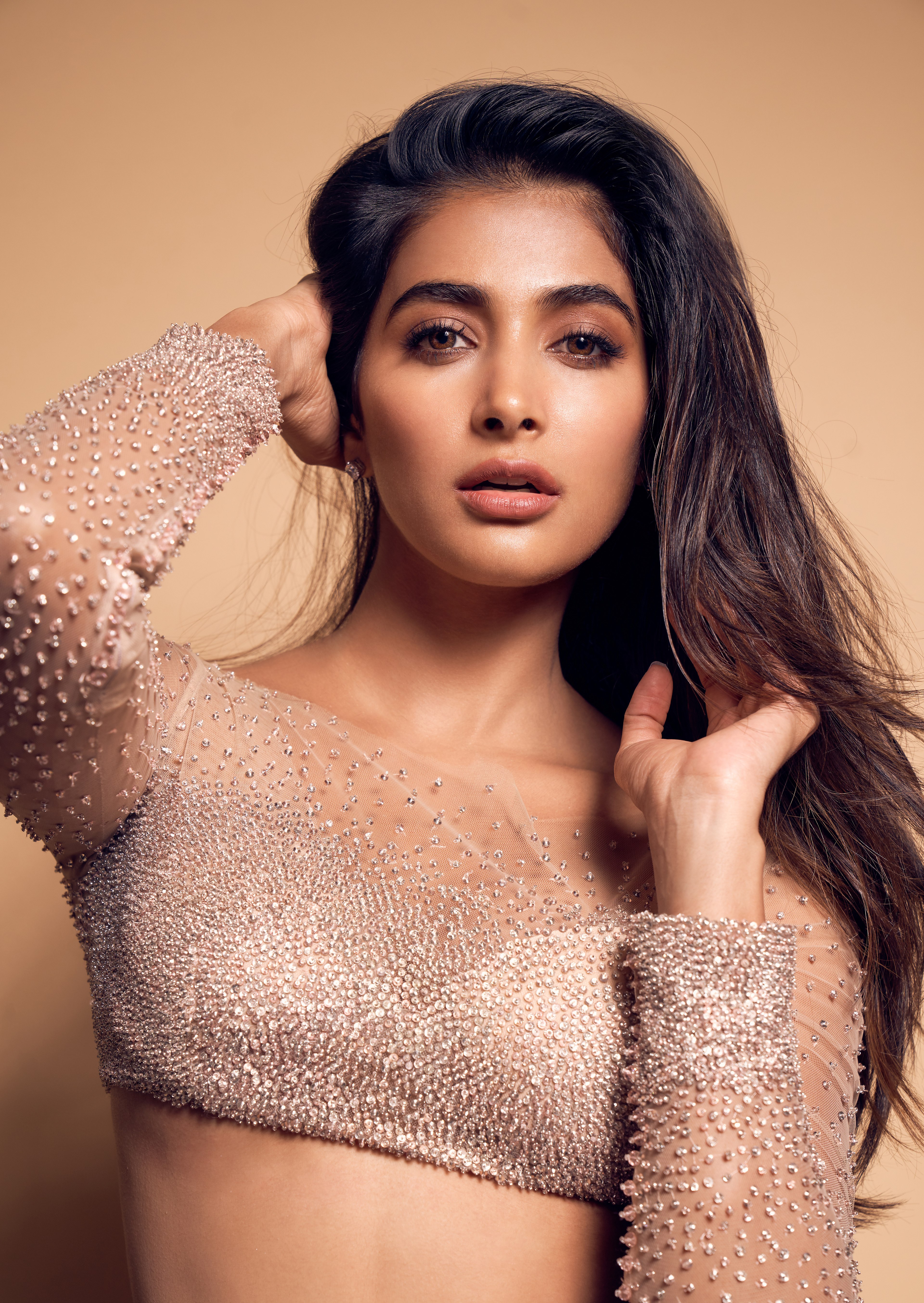 Pooja Hegde, Atriz, Atriz indiana, Atriz de Bollywood, Retrato, Atriz linda