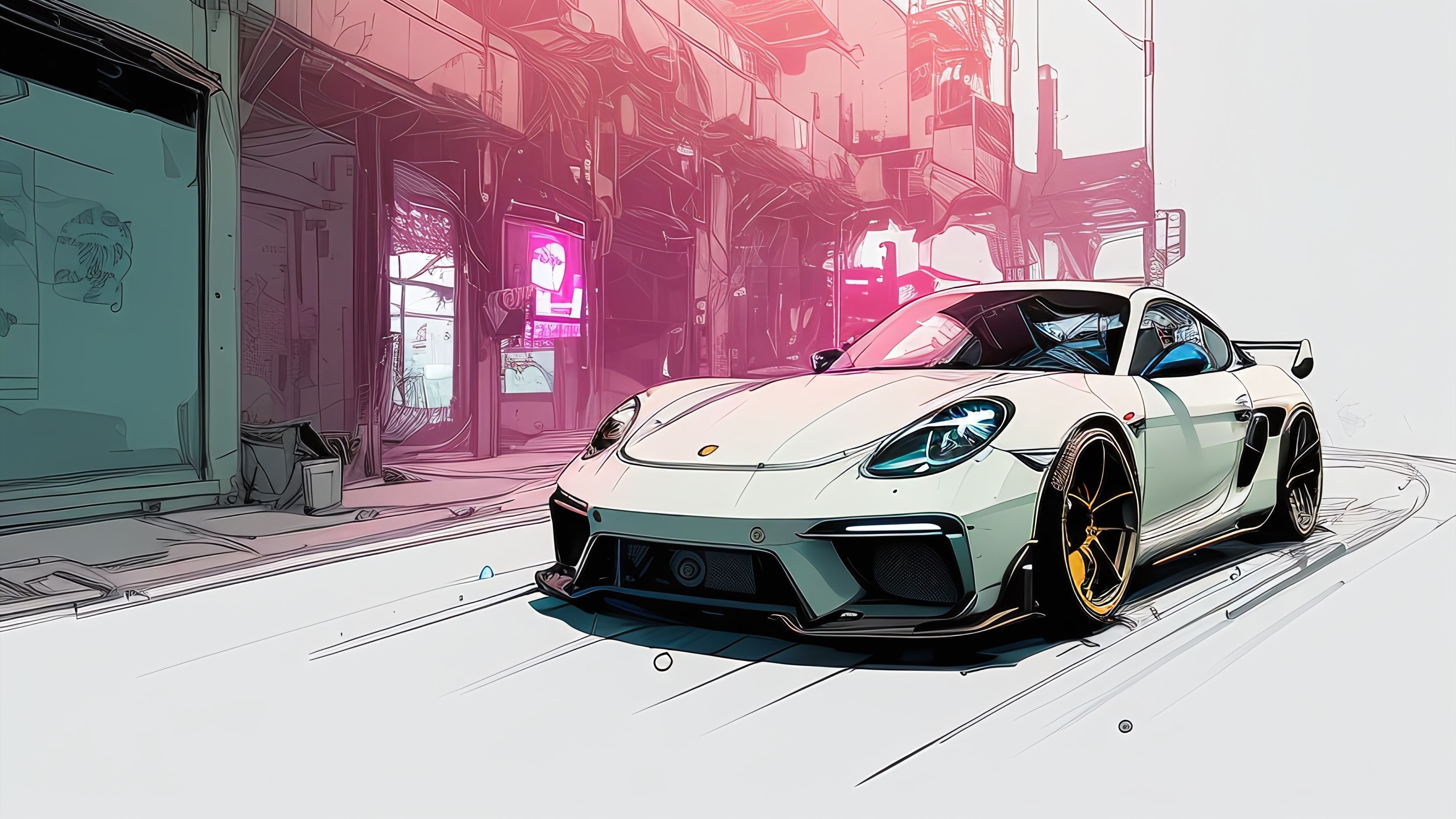 Porsche 718 Cayman, Inkpunk, Arte da Porsche