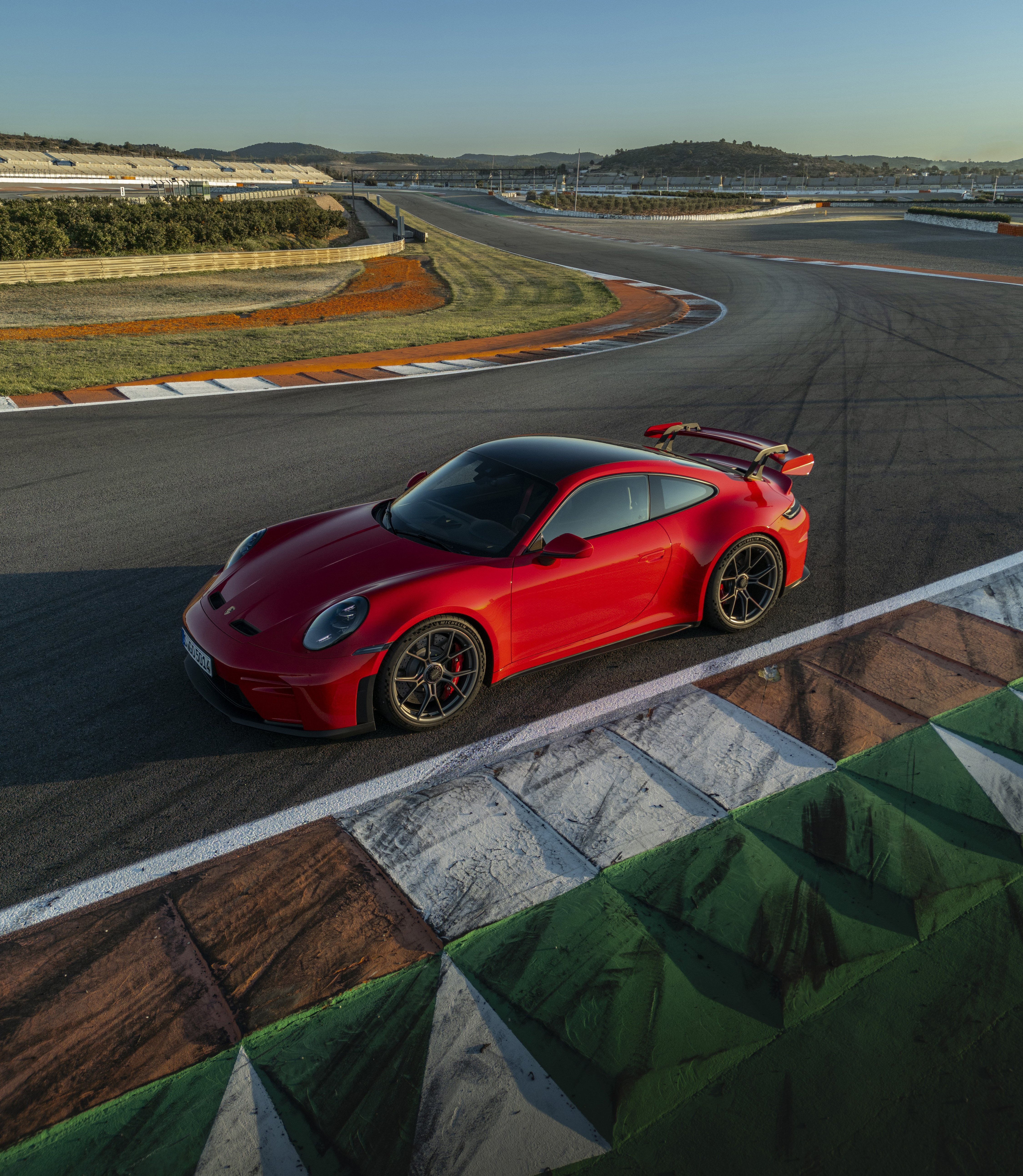 Porsche 911 GT3, Guards Red, Carros vermelhos, Pista de corrida