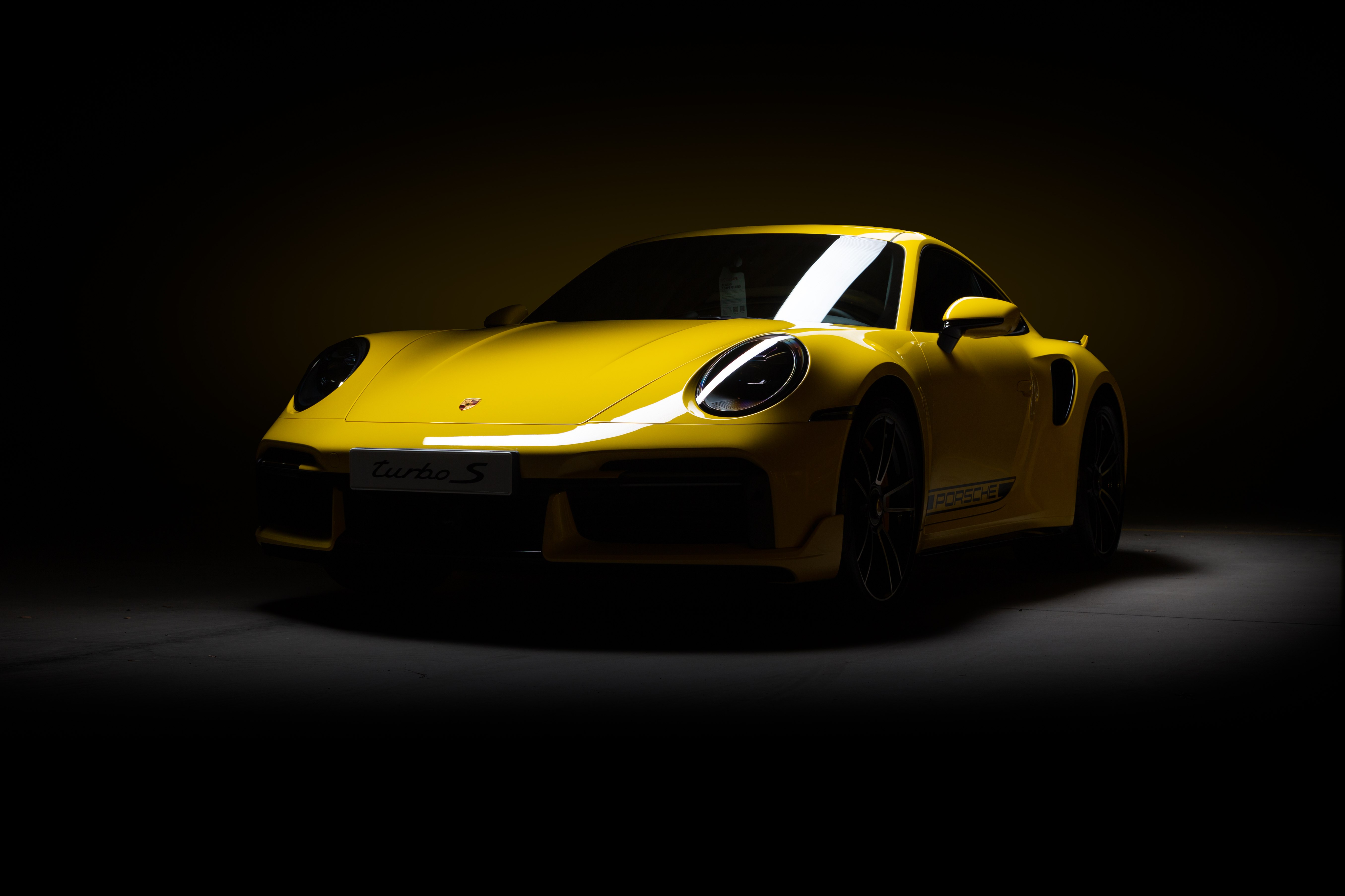 Porsche 911 Turbo S, CGI, Fundo escuro