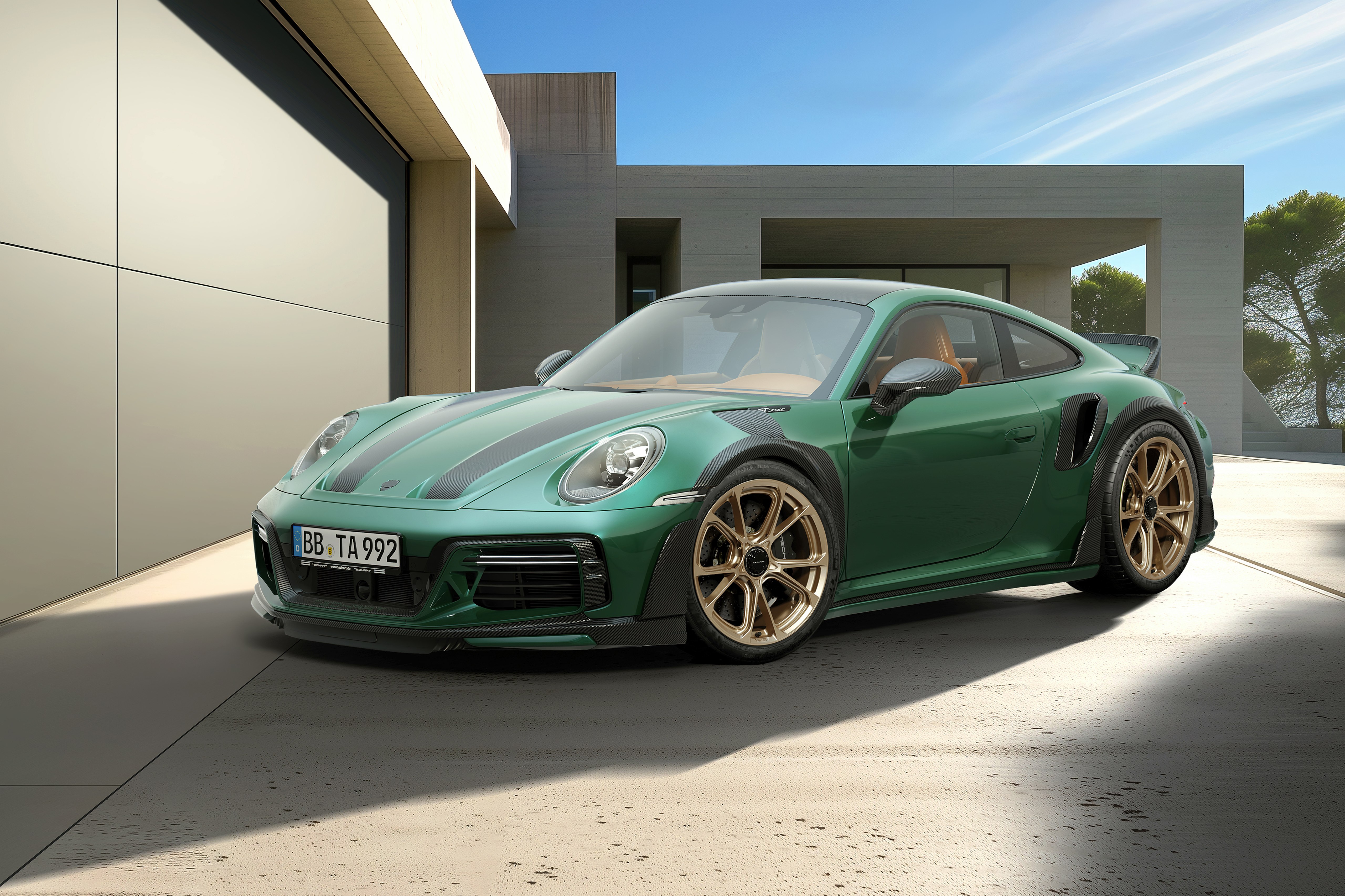 Porsche 911 Turbo S, TechArt Porsche GTstreet R, 5K