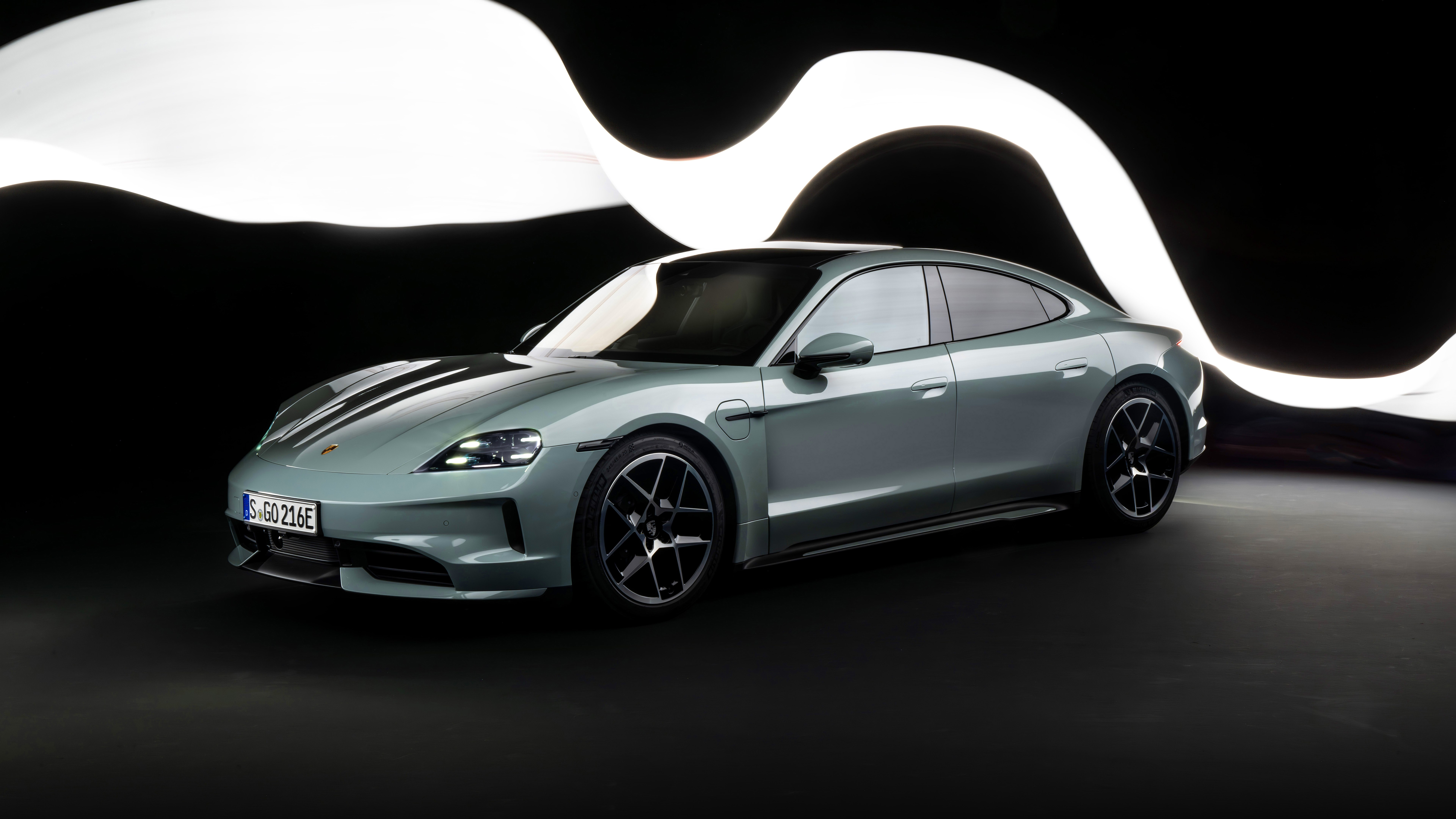 Porsche Taycan, 2024, 5K, 8K, Estética sombria