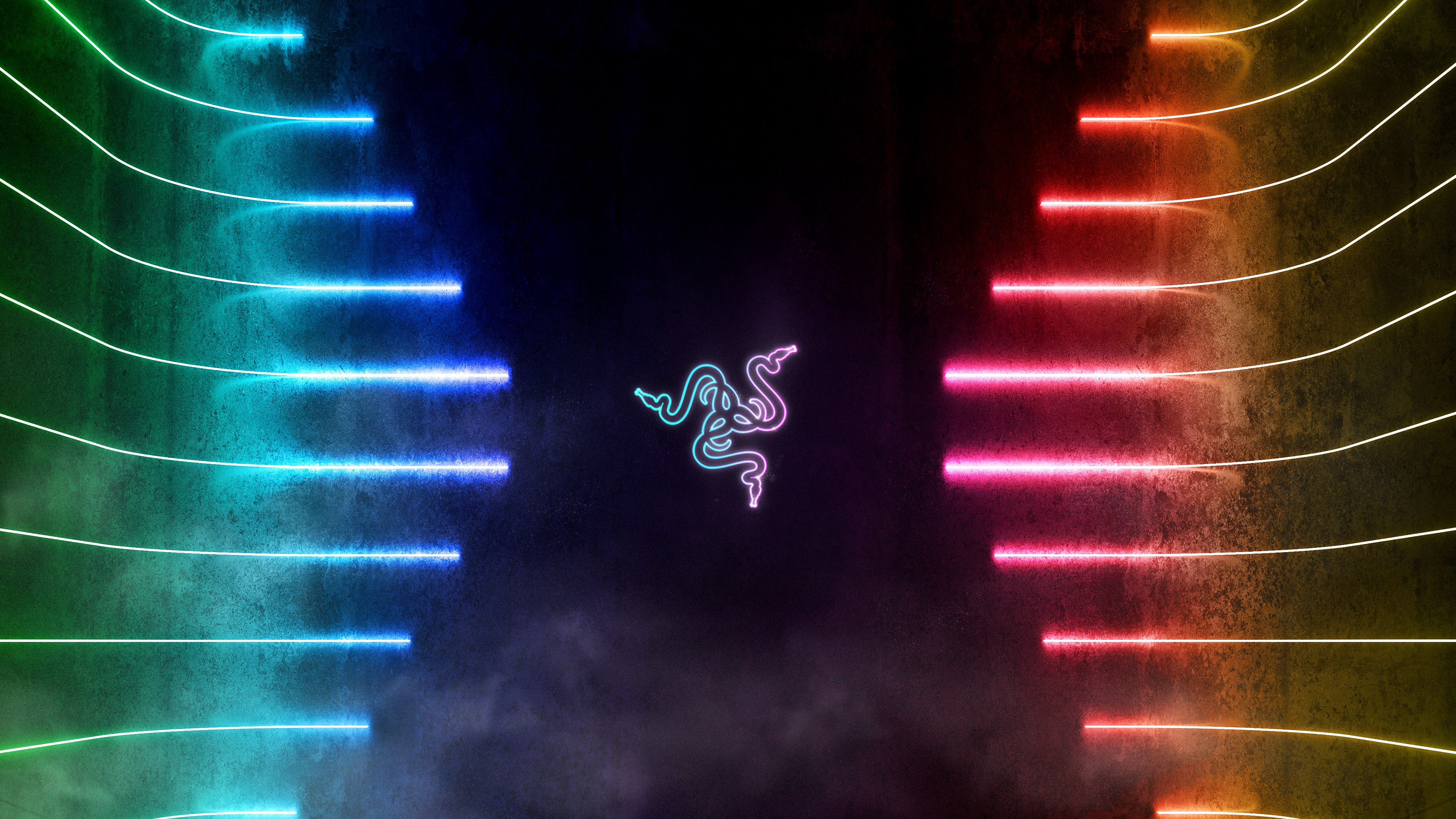 Razer, Fundo neon, Luzes neon