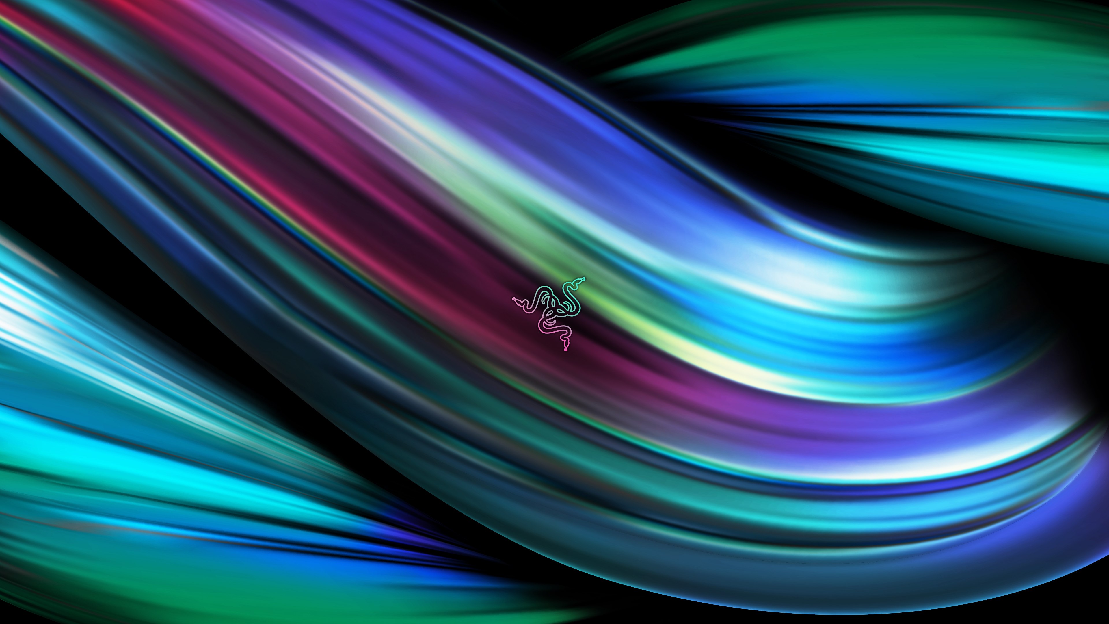 Razer, Redemoinhos, Fundo abstrato, Torcido, Colorido