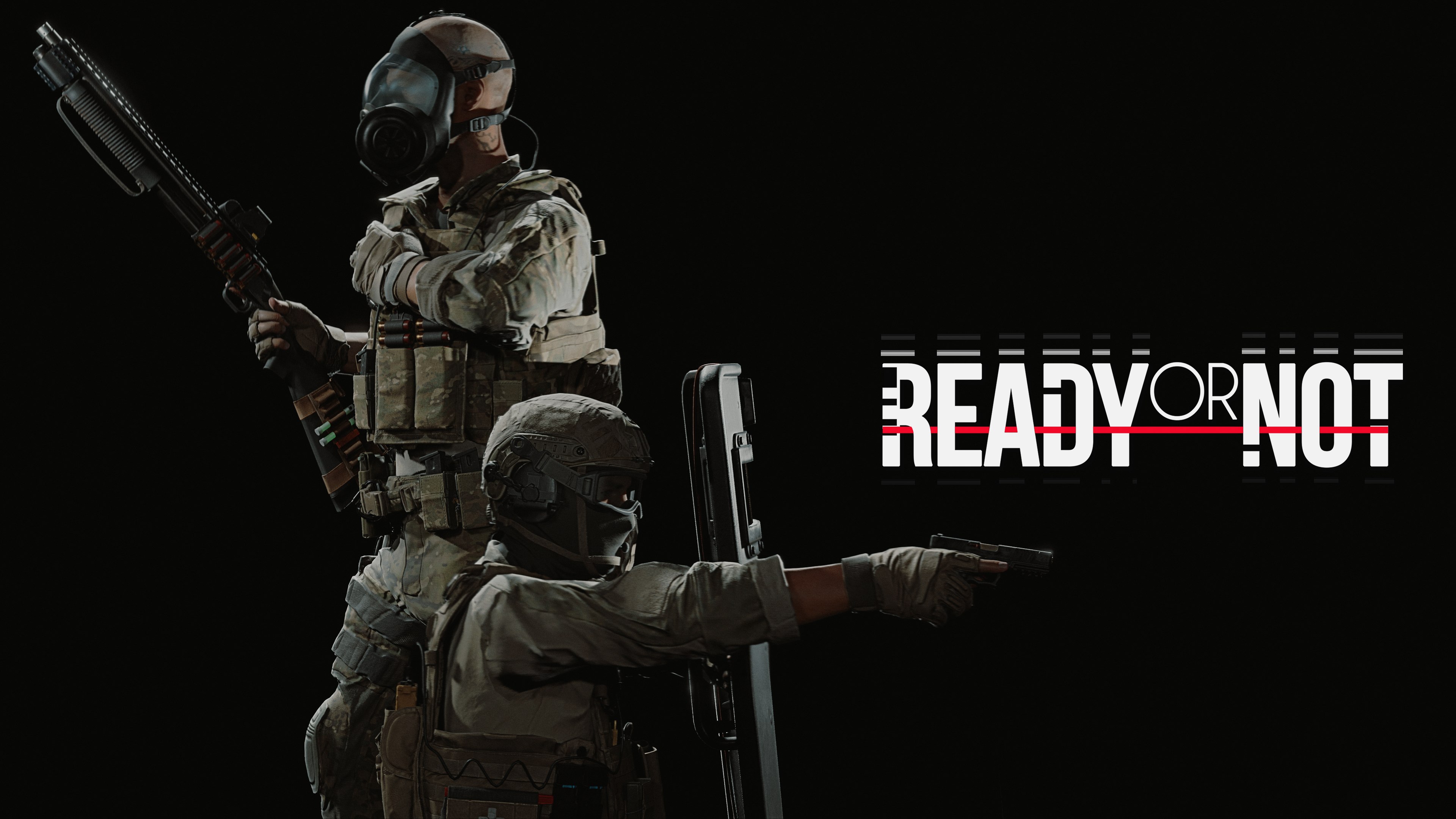Ready or Not, AMOLED, Fundo preto, Videogame