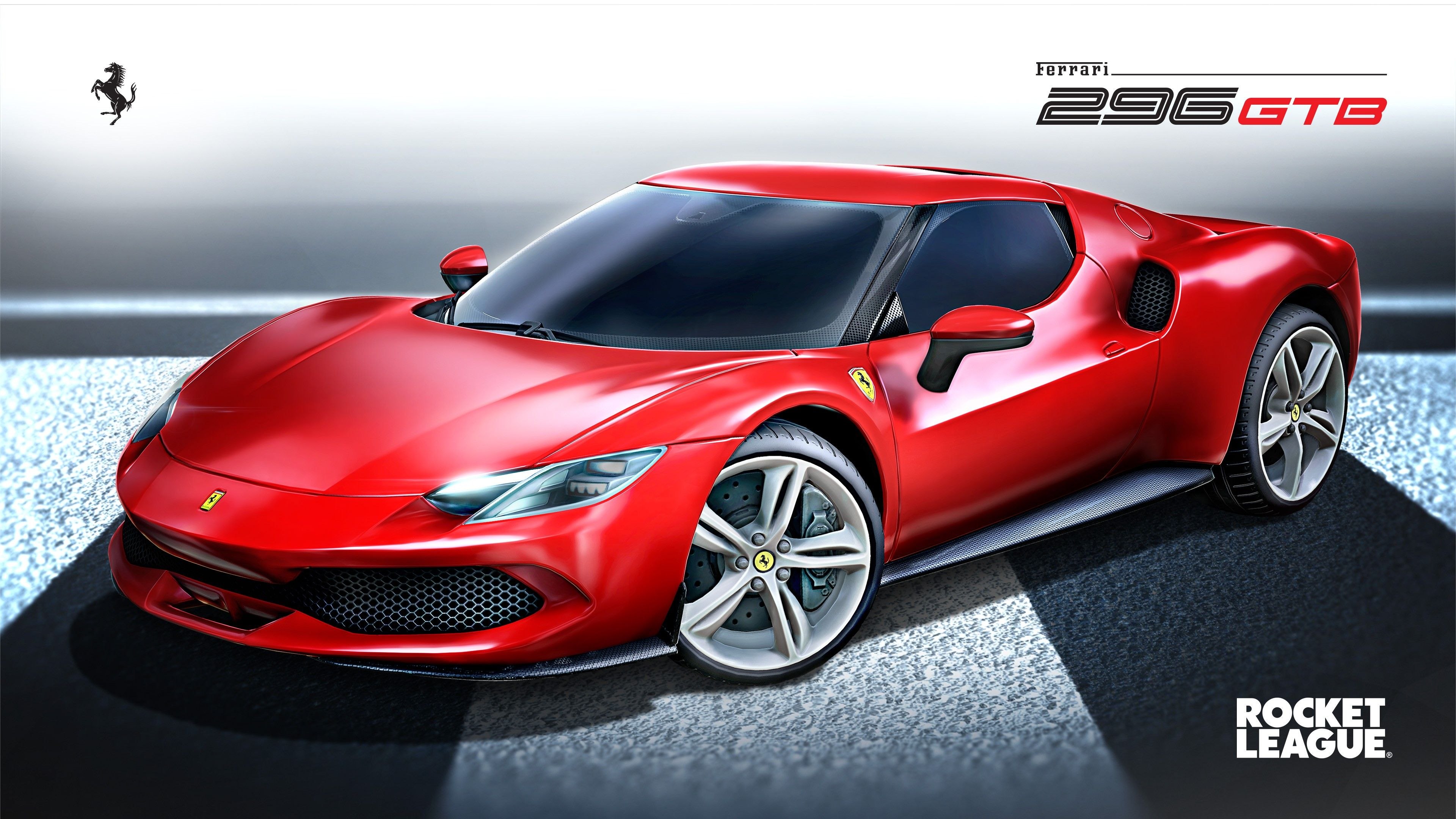 Rocket League, Ferrari 296 GTB, Carros vermelhos