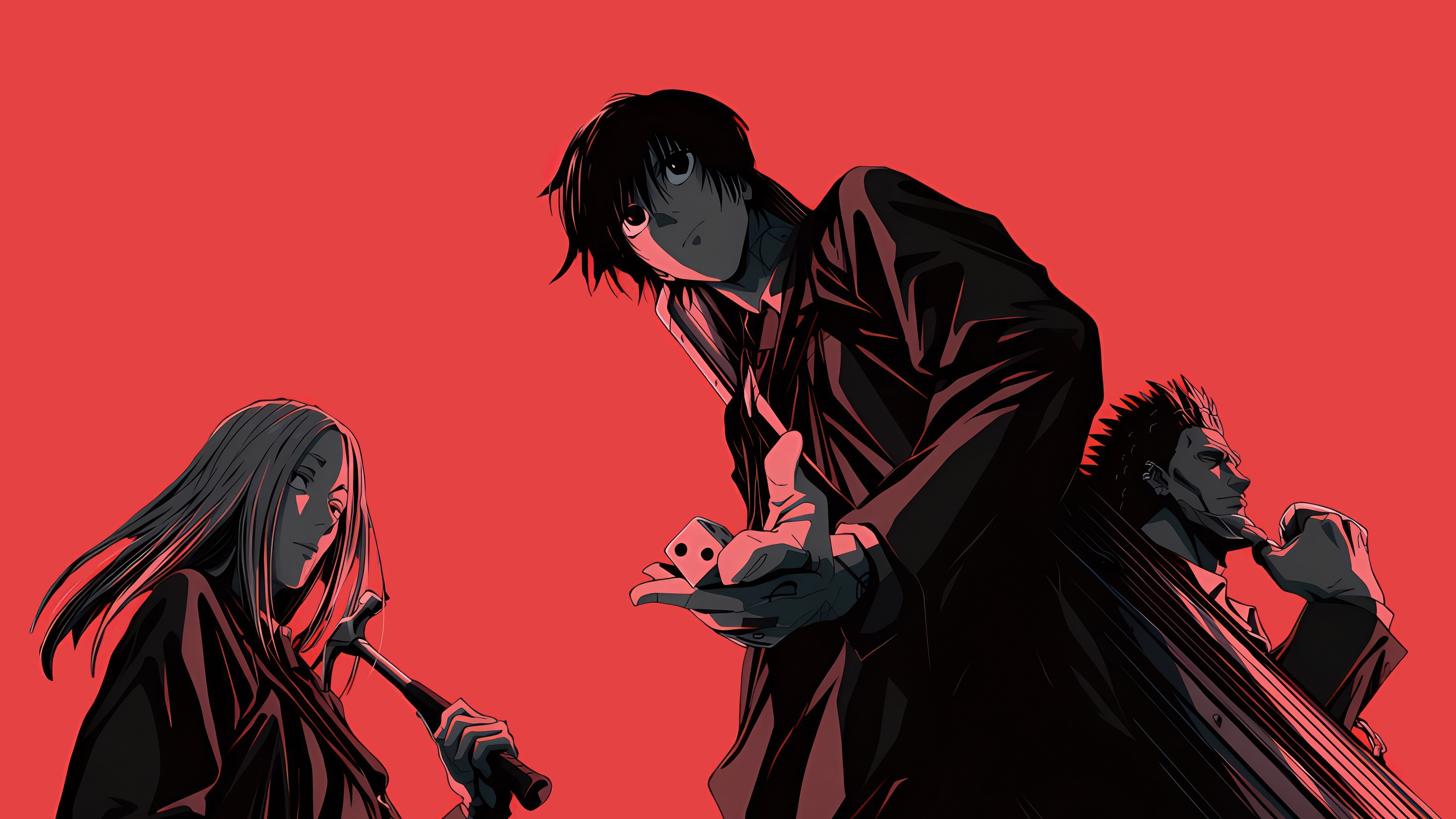 Sakamoto Days, 2025, Taro Sakamoto, 5K, Fundo vermelho