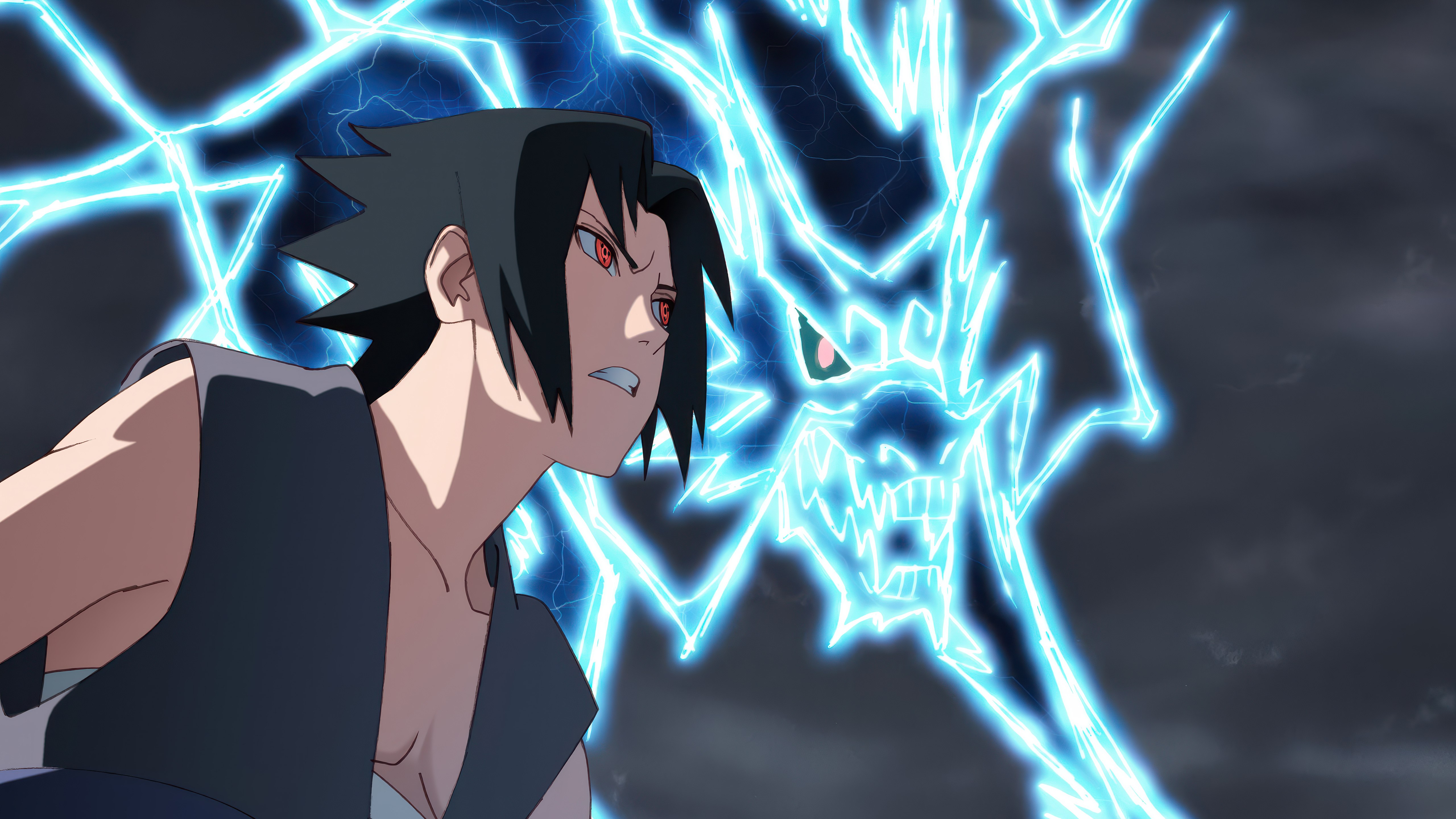 Sasuke Uchiha, Kirin, Raio, 5K, Naruto