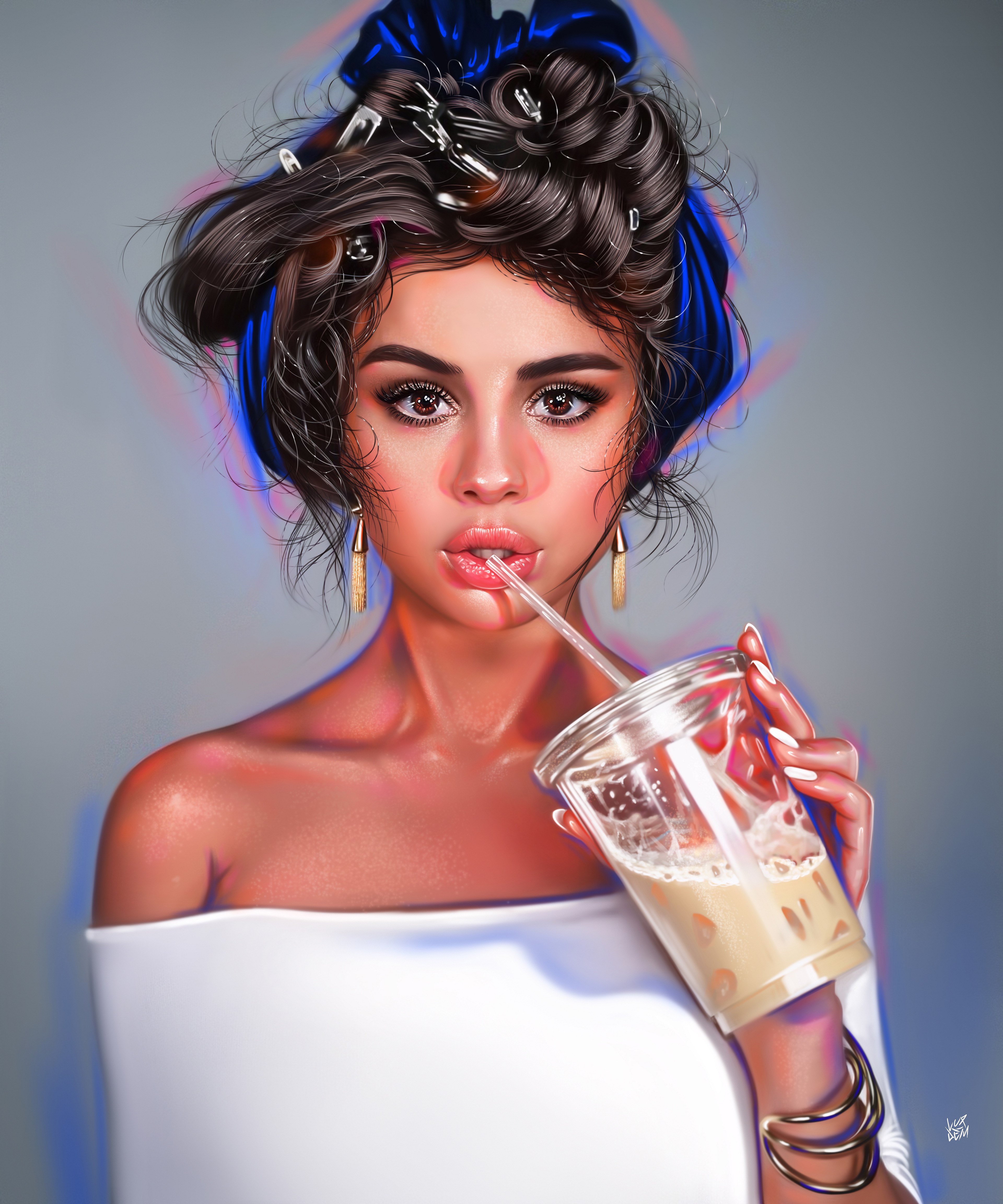 Selena Gomez, Arte digital, Cantora americana, Arte, Retrato
