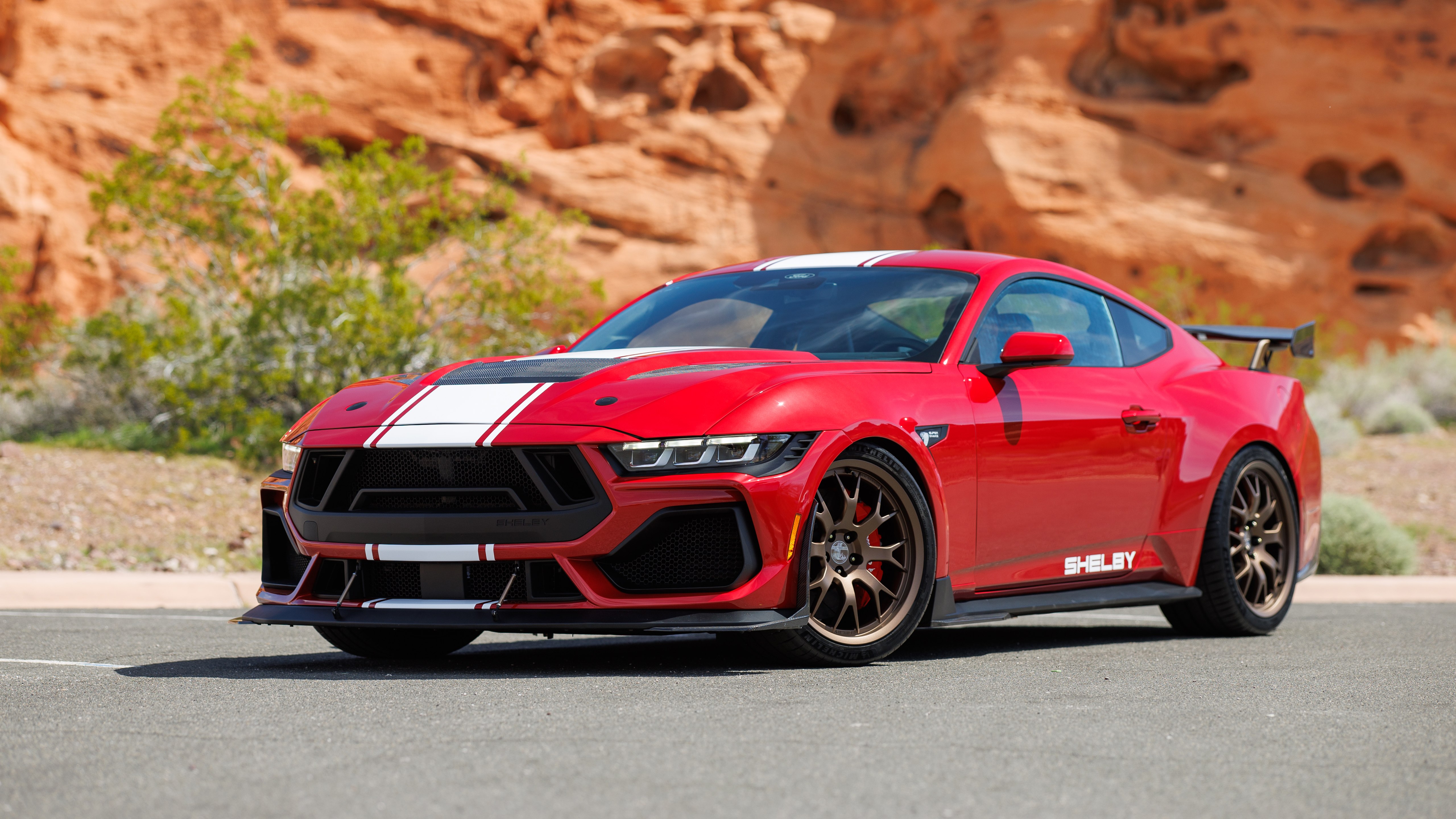 Shelby Super Snake, 2024, 5K, Carros vermelhos