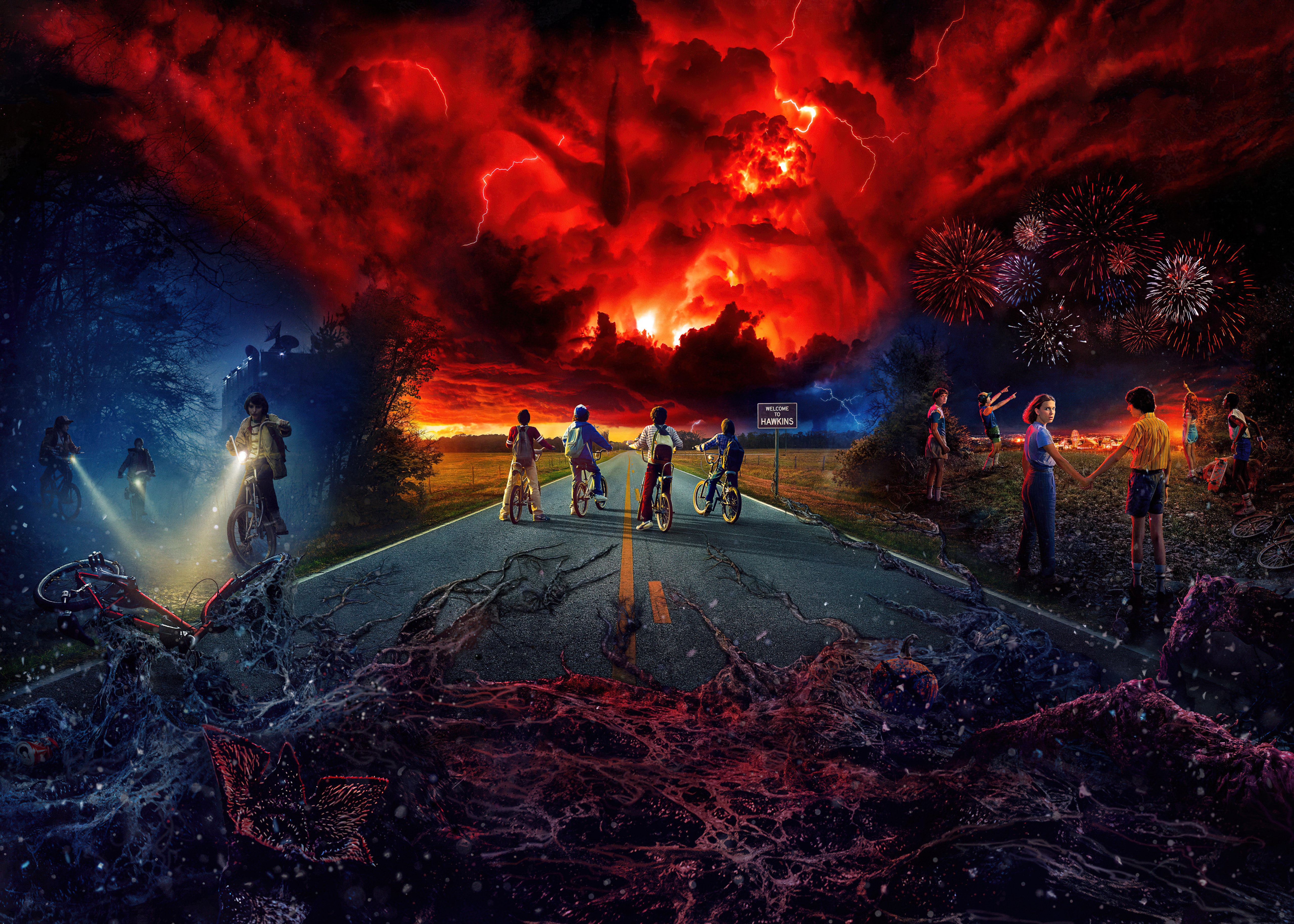 Stranger Things, Pôster, Série da Netflix, Key Art