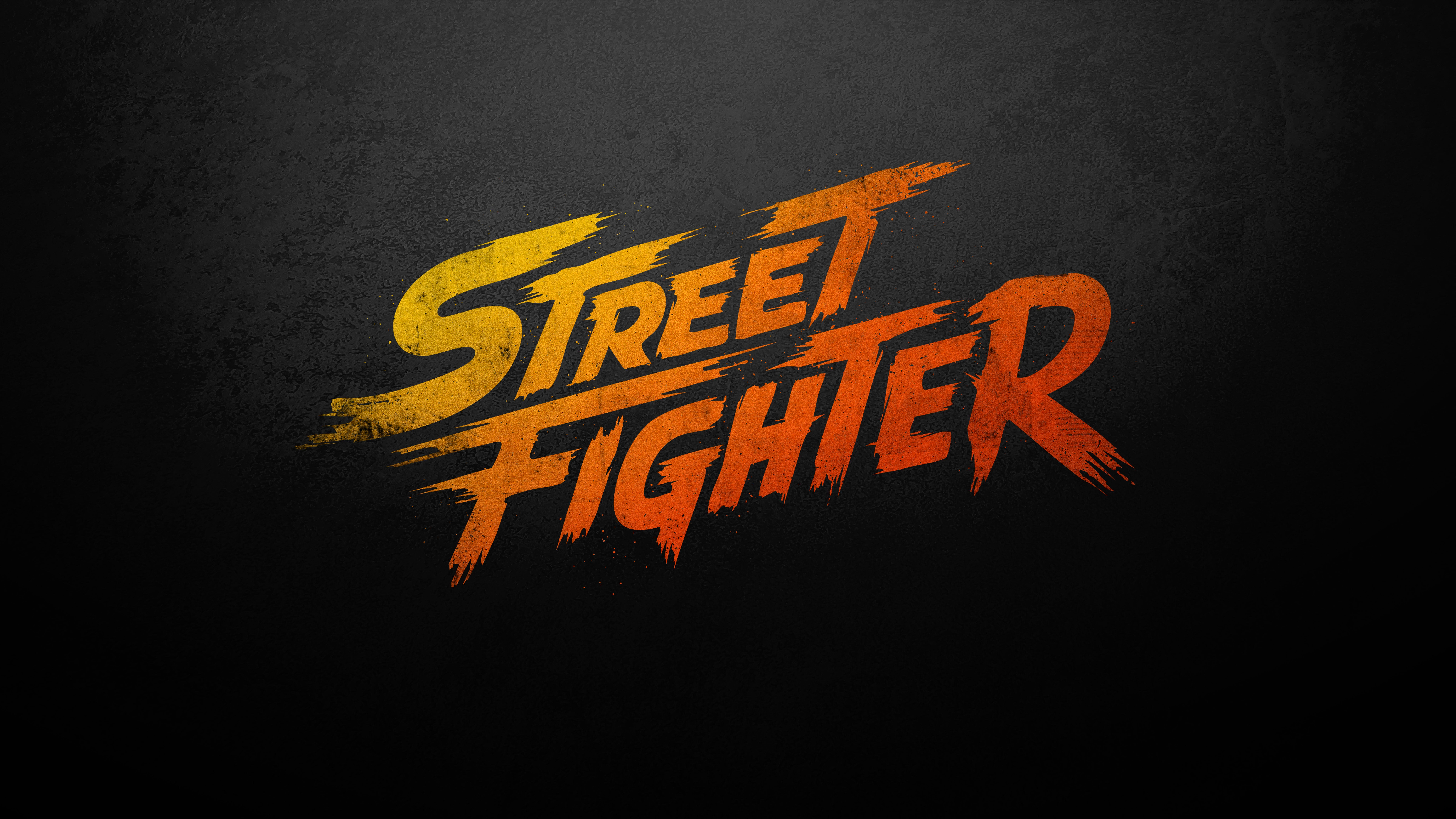 Street Fighter, Logo, Filmes de 2026, Fundo escuro, 5K, 8K