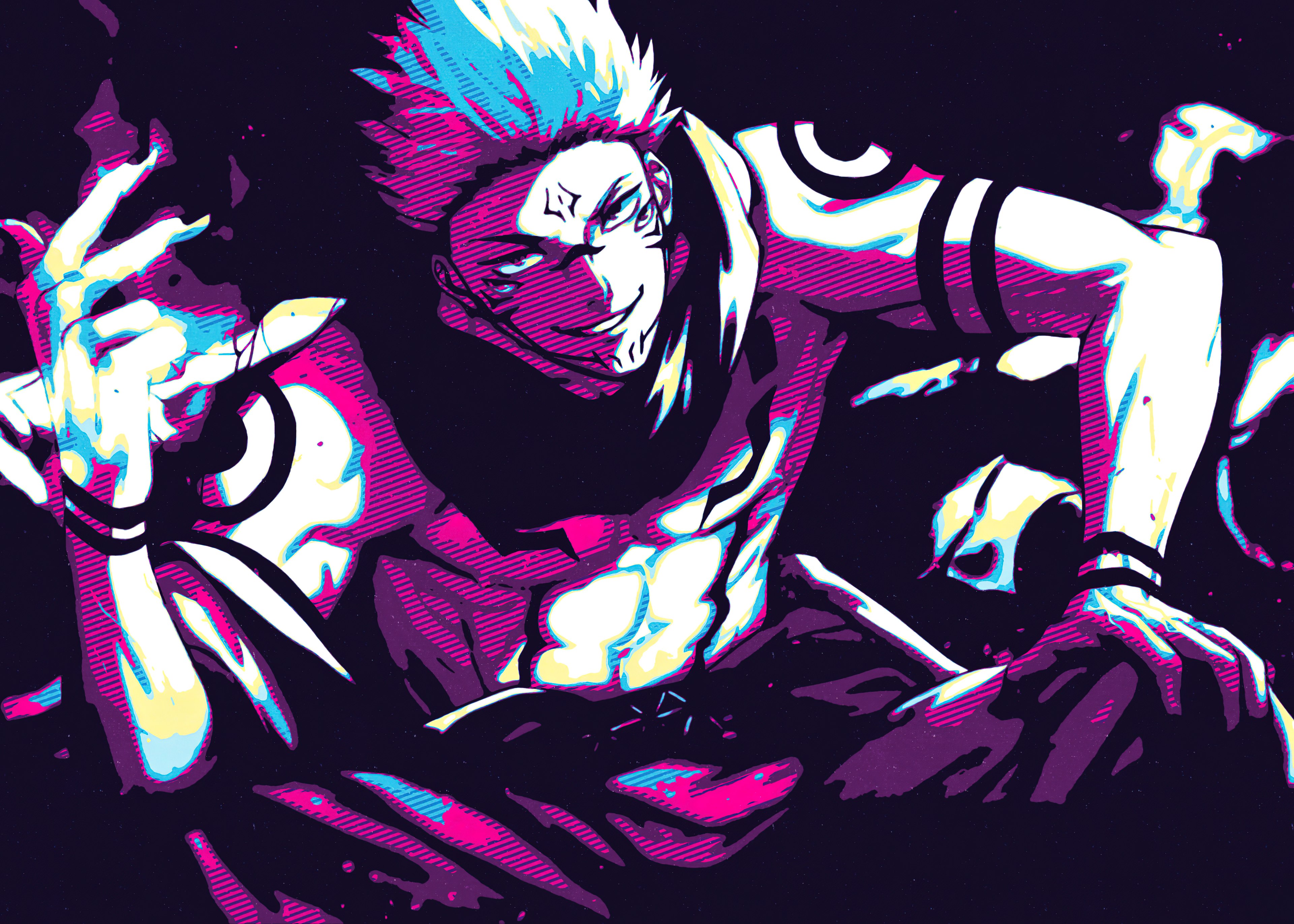 Sukuna, Arte, Jujutsu Kaisen, Pop Art
