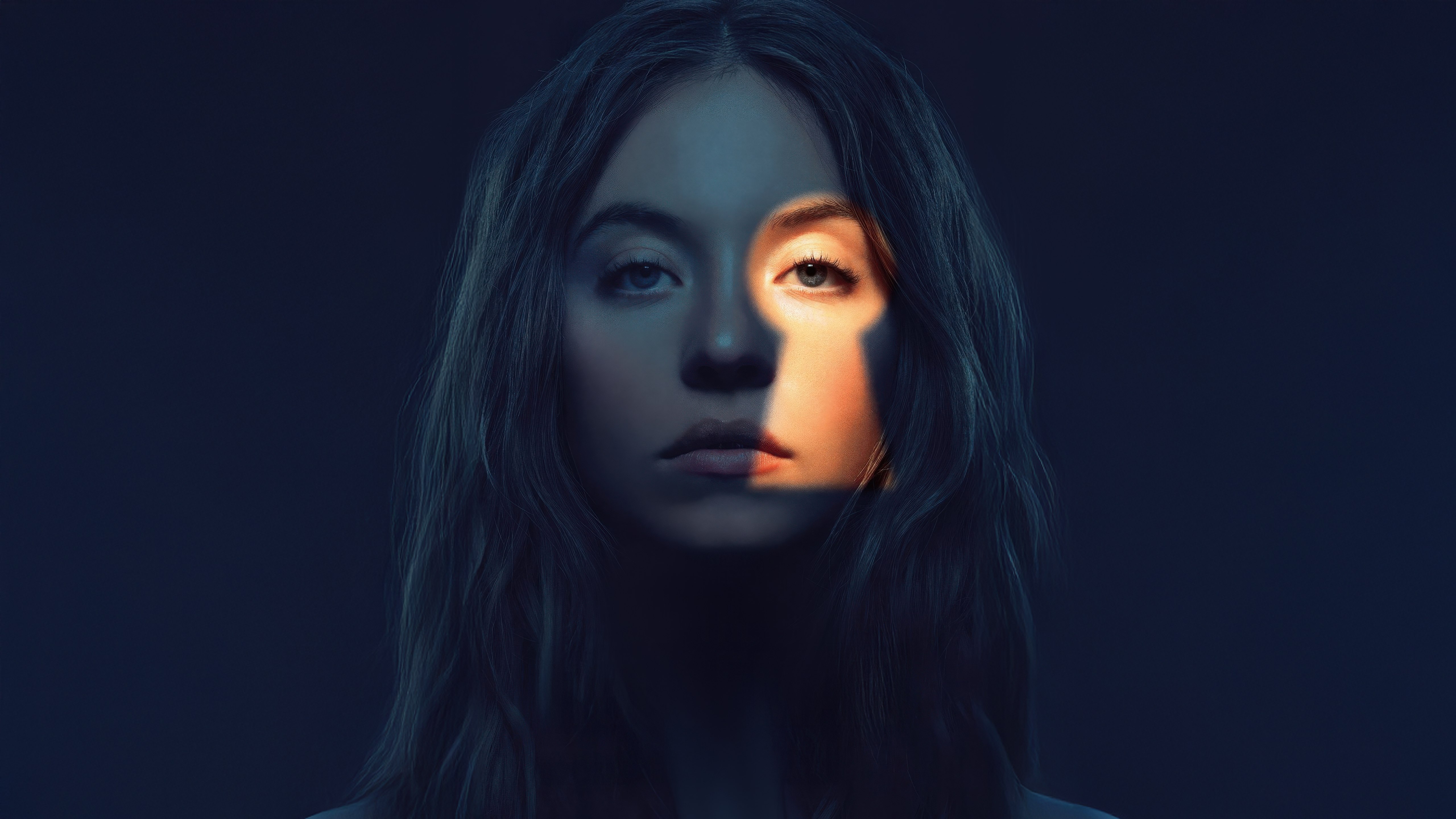 Sydney Sweeney, The Housemaid, Filmes de 2025, Fundo escuro, 5K