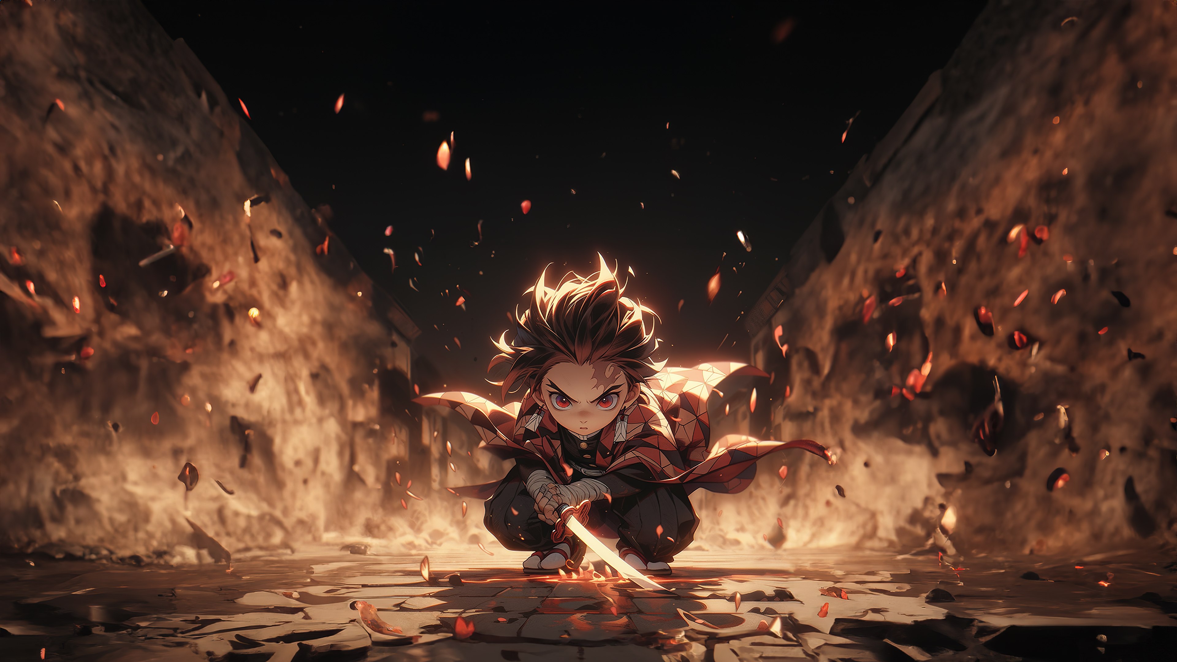 Tanjiro Kamado, Arte de IA, Demon Slayer: Kimetsu no Yaiba