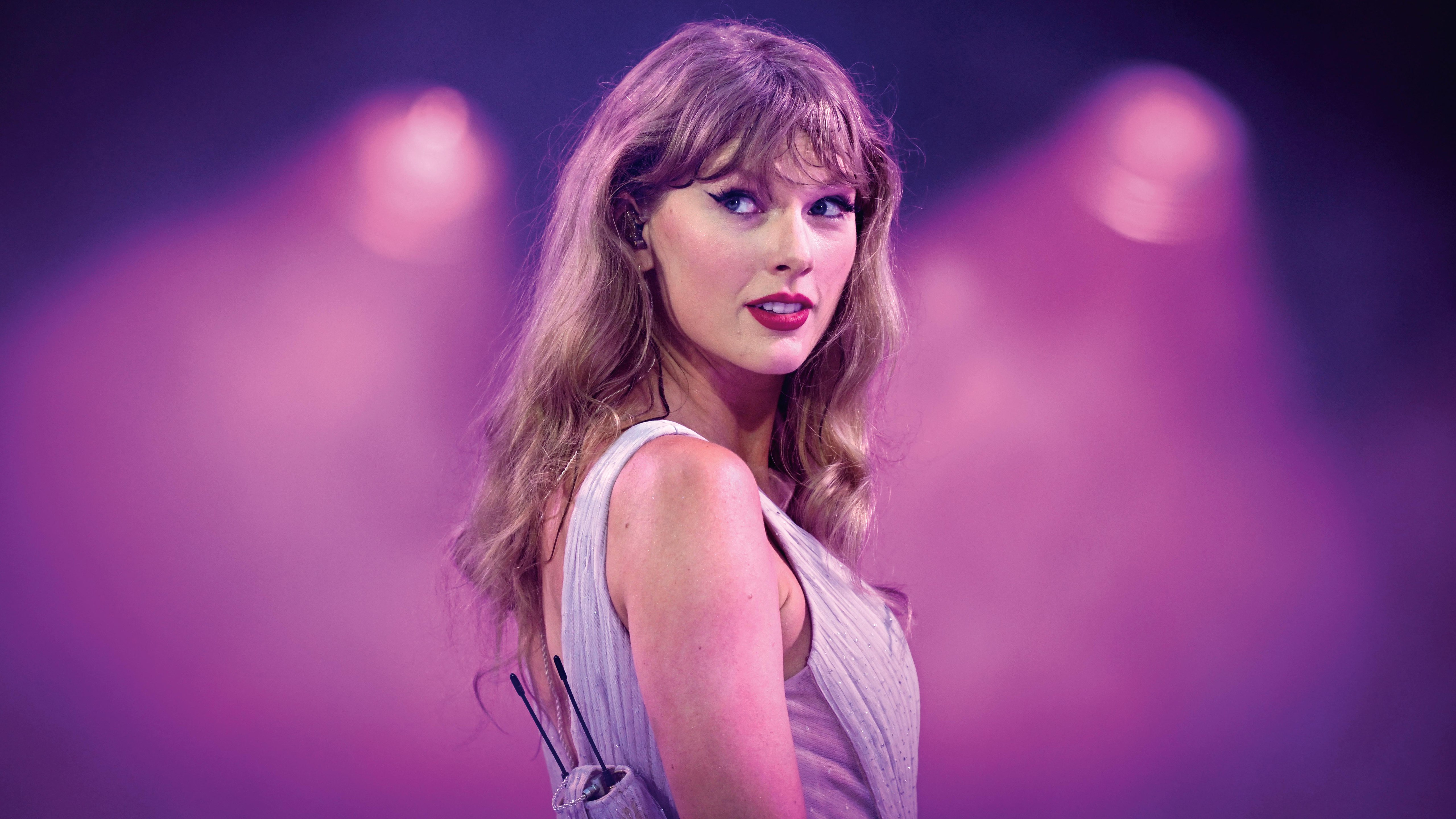 Taylor Swift, Eras Tour, Show ao vivo, Estética rosa, 5K