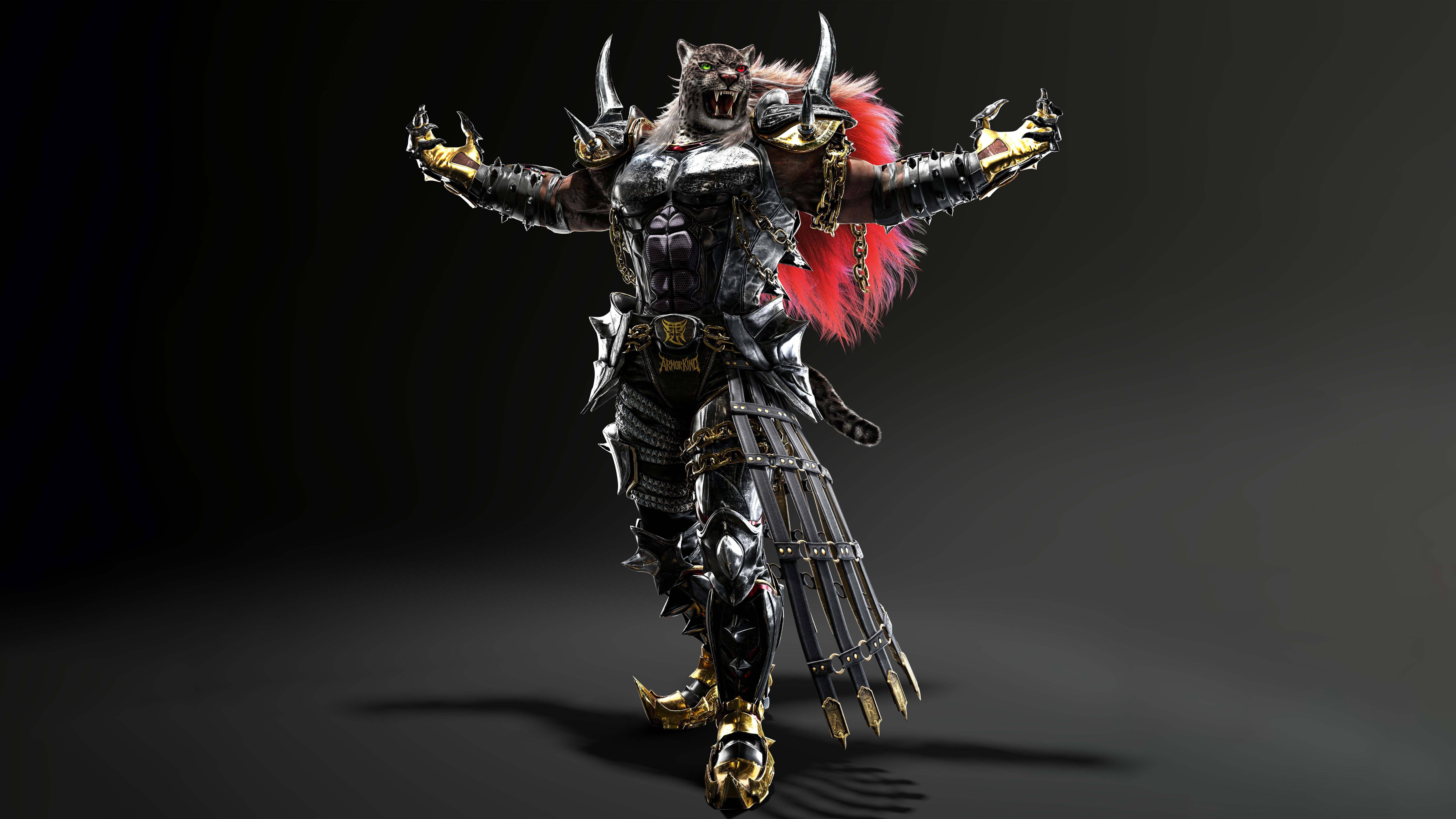 Tekken 8, Armor King, 5K, 8K, Fundo escuro