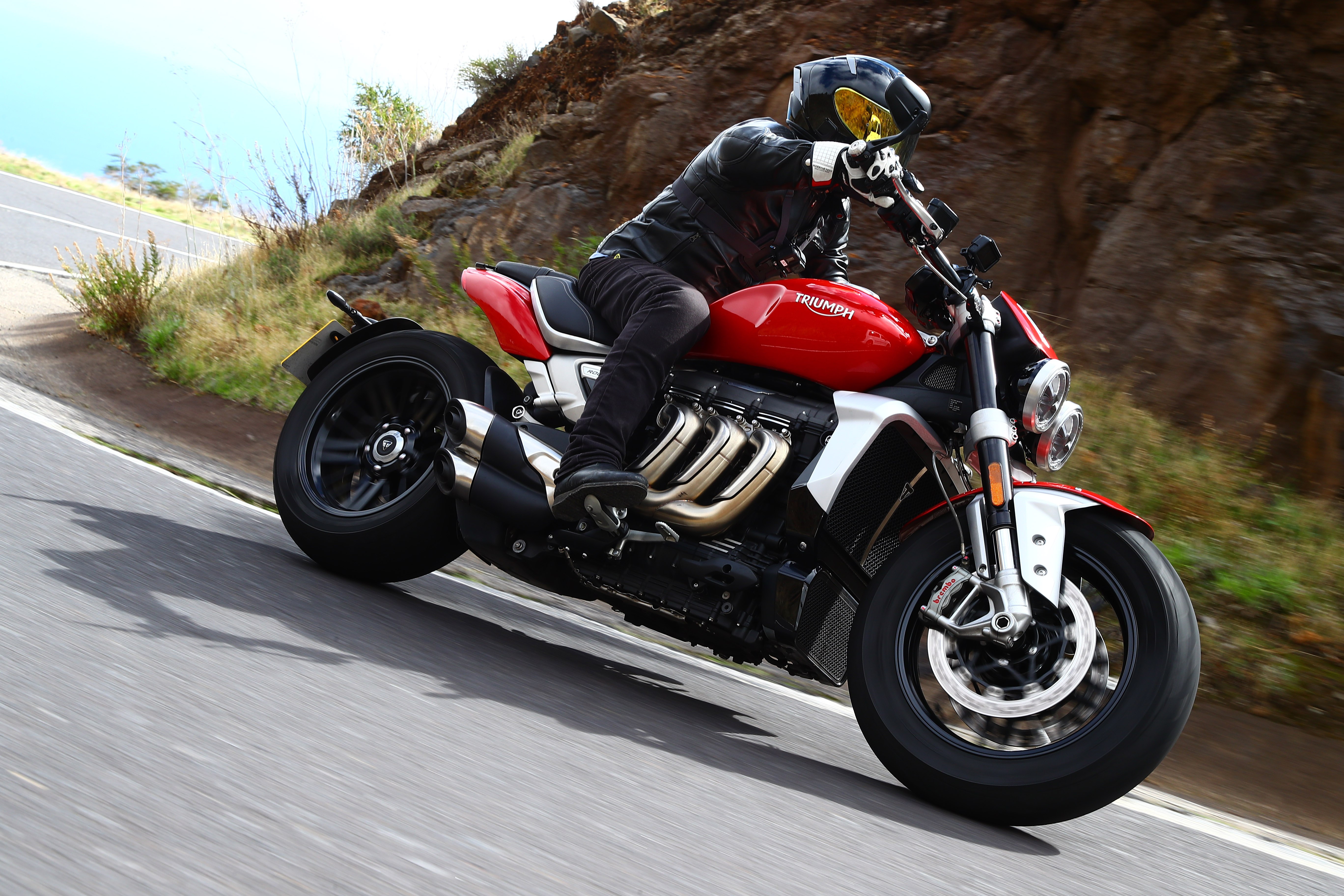 Triumph Rocket 3, Motociclista, Motocicleta cruiser, 5K
