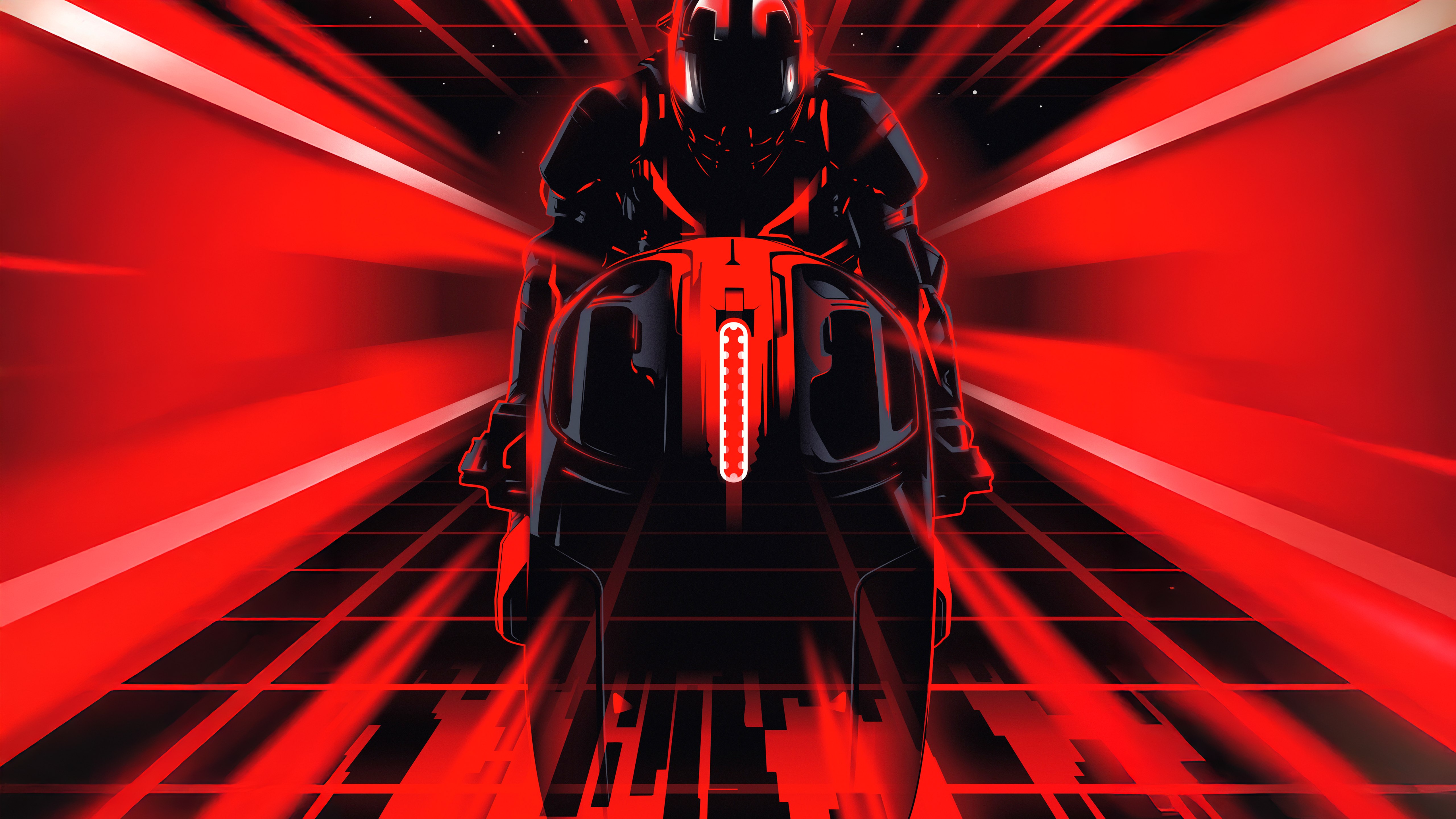 Tron: Ares, Empire, Estética vermelha, Filmes de 2025, Futurista, 5K