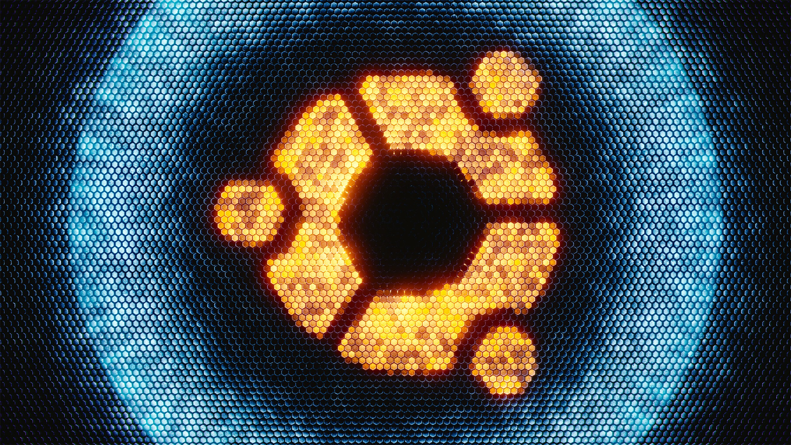 Ubuntu, Logo, Fundo abstrato