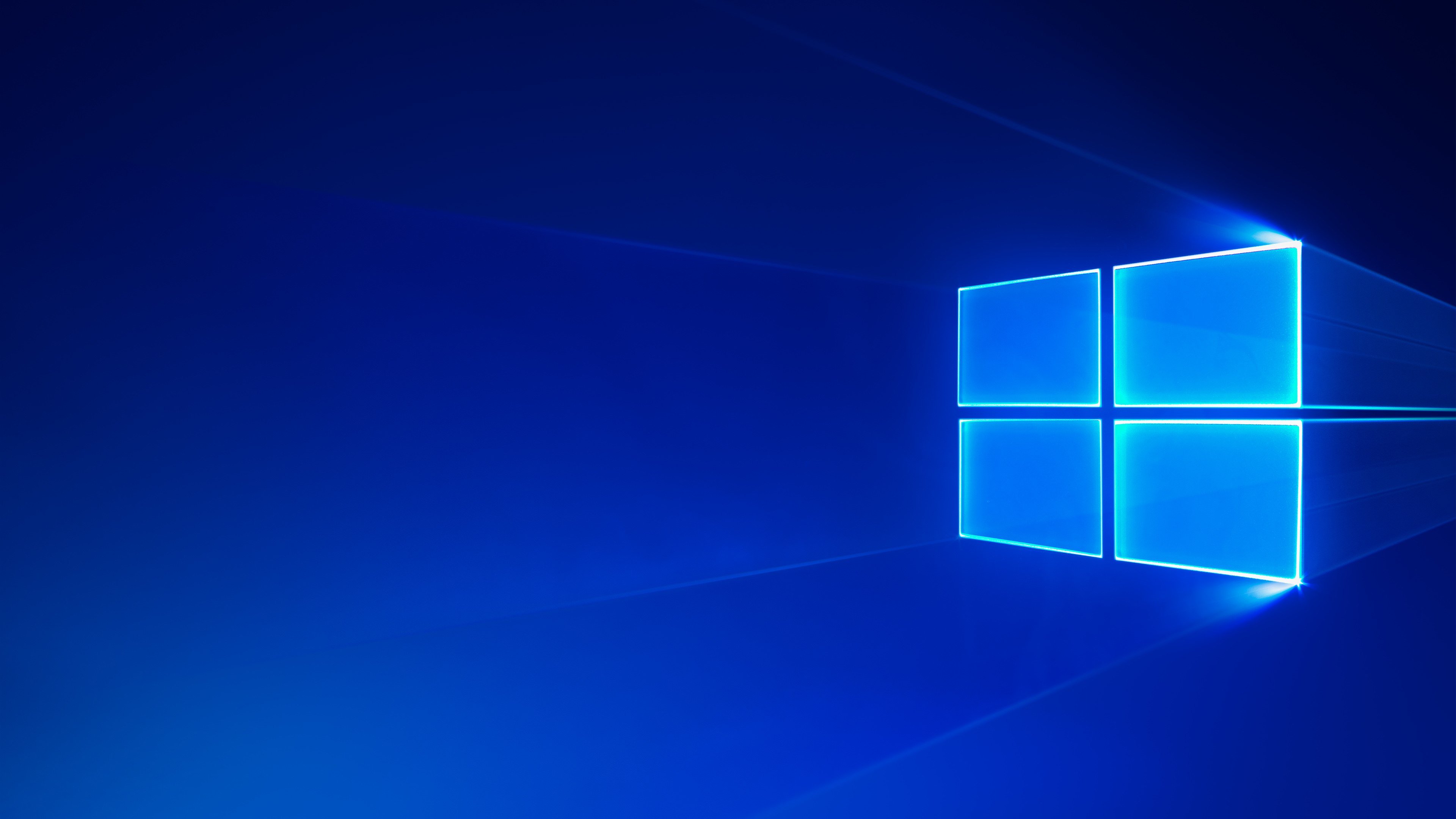 Windows 10, Estética azul, Microsoft Windows, Azul, Brilhante, Fundo azul