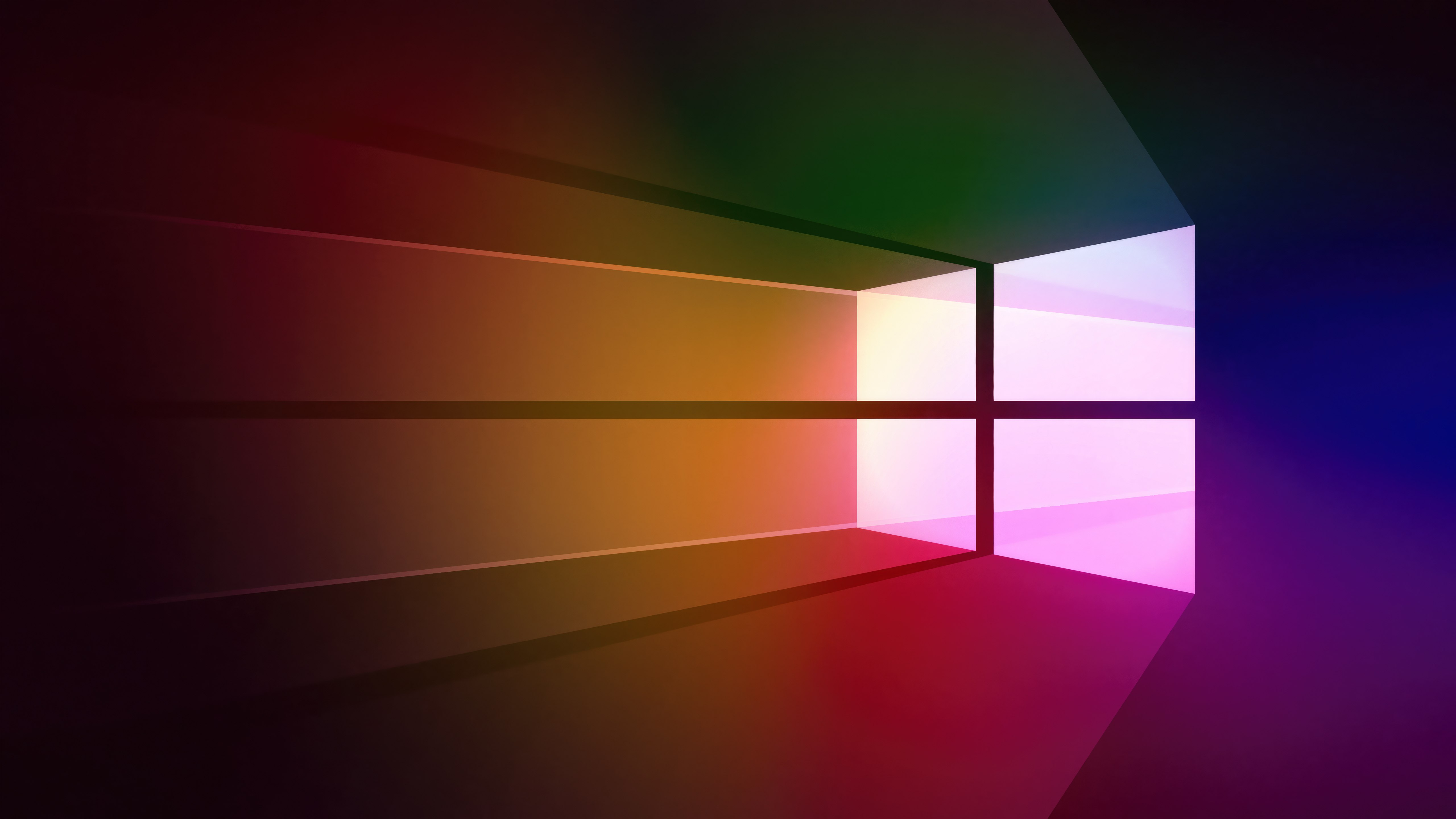 Windows 10, Fundo colorido, 5K