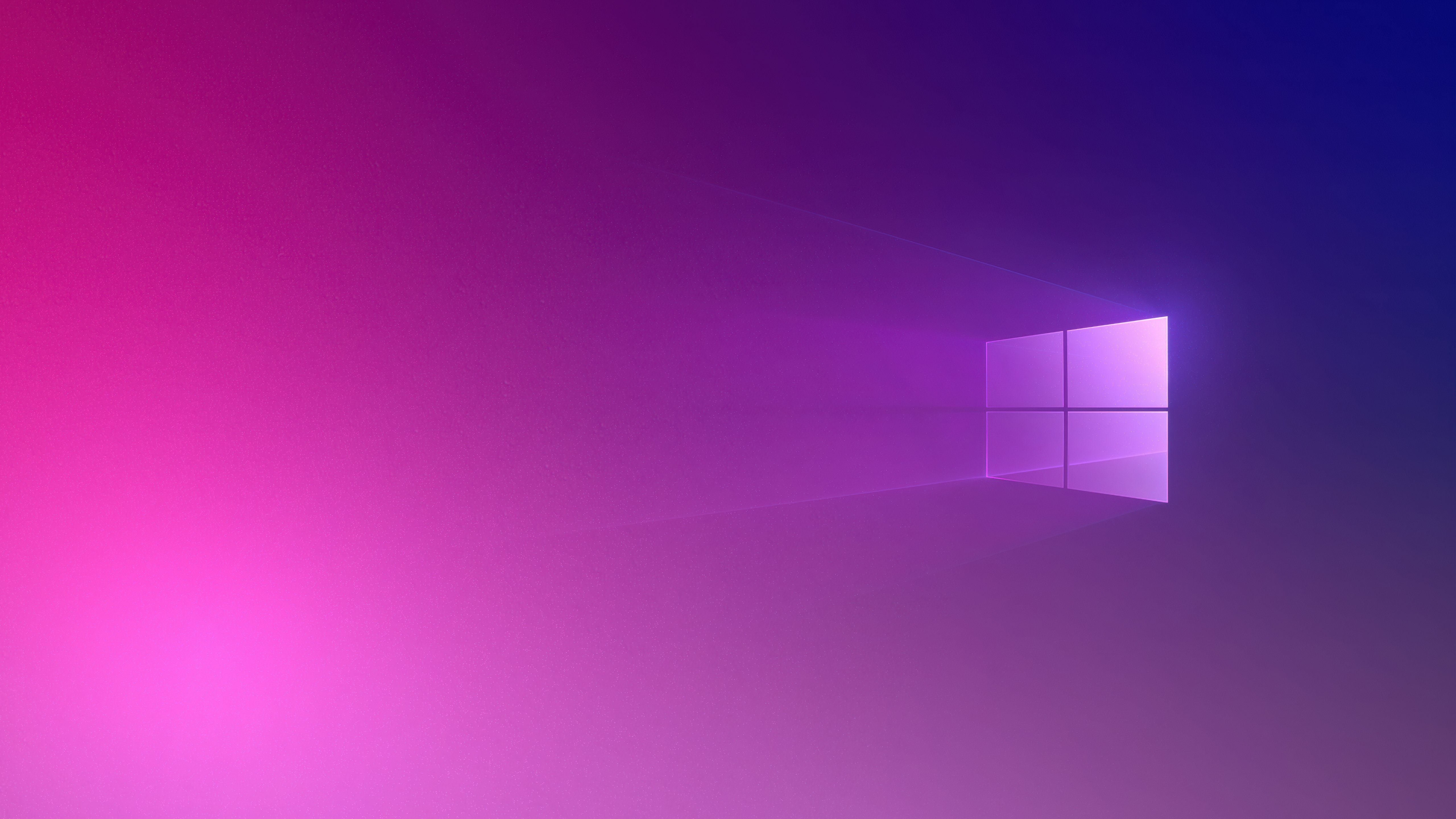 Windows 10, 5K, Fundo gradiente, Gradiente rosa, Logo do Windows