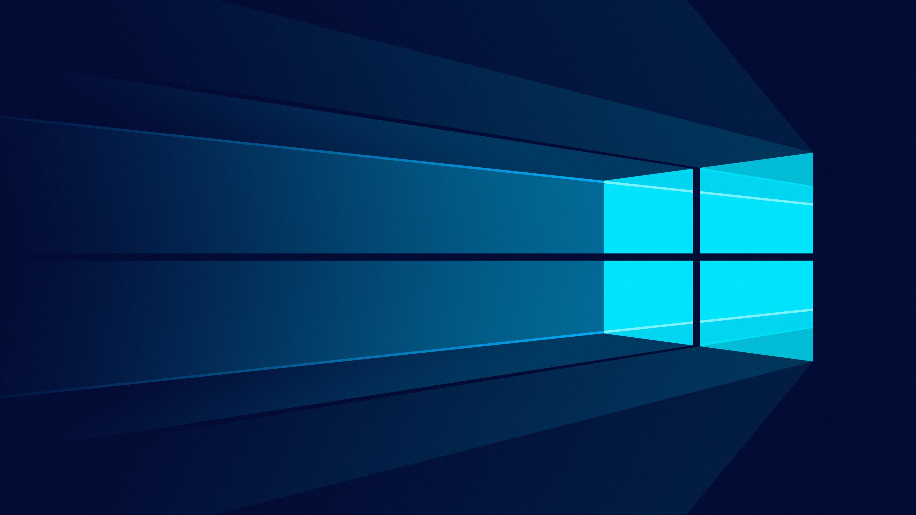 Windows 10, Microsoft Windows, Minimalista, Fundo azul, Simples