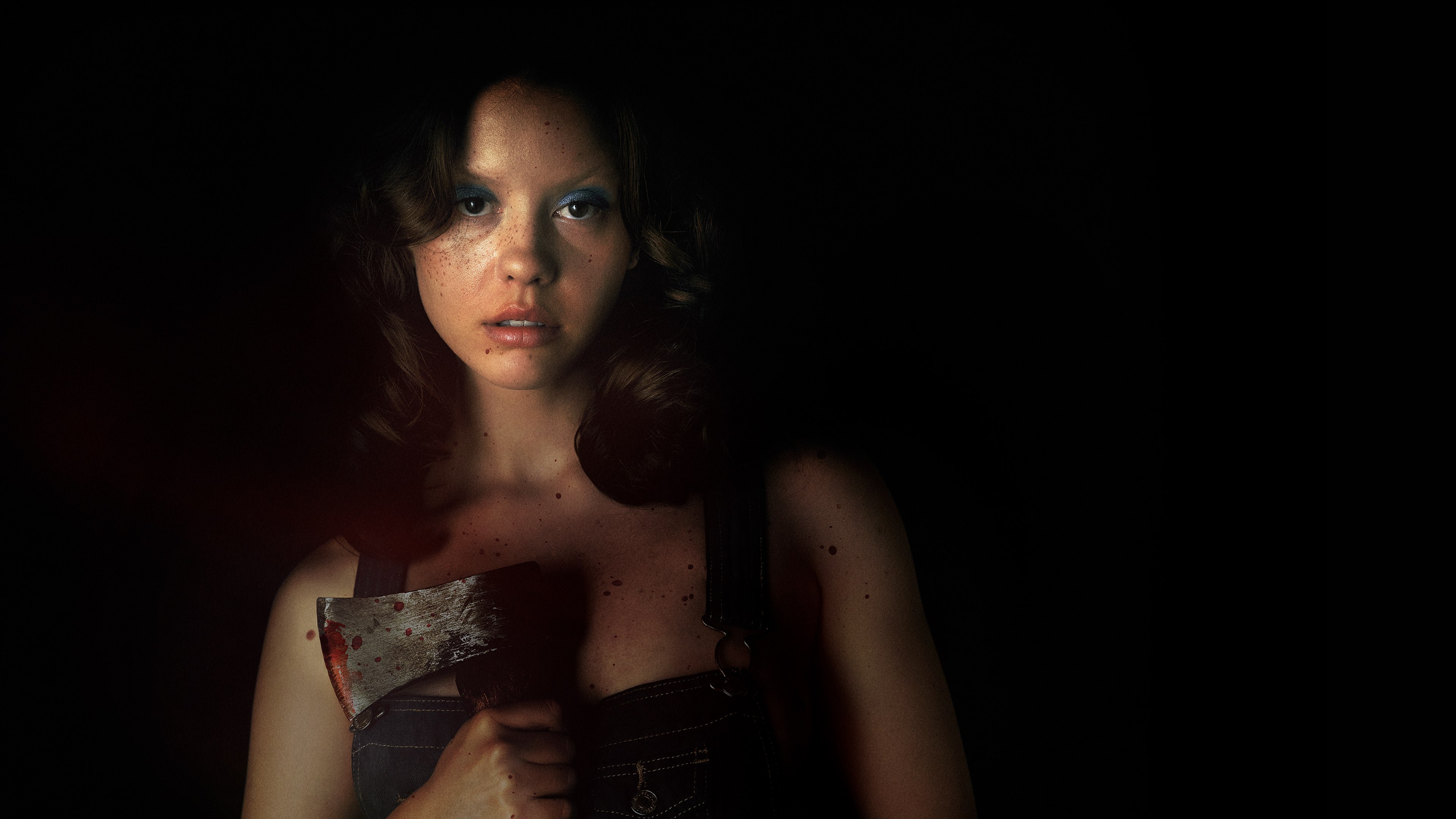X, Mia Goth, Filmes de 2022, Filmes de terror, Fundo escuro