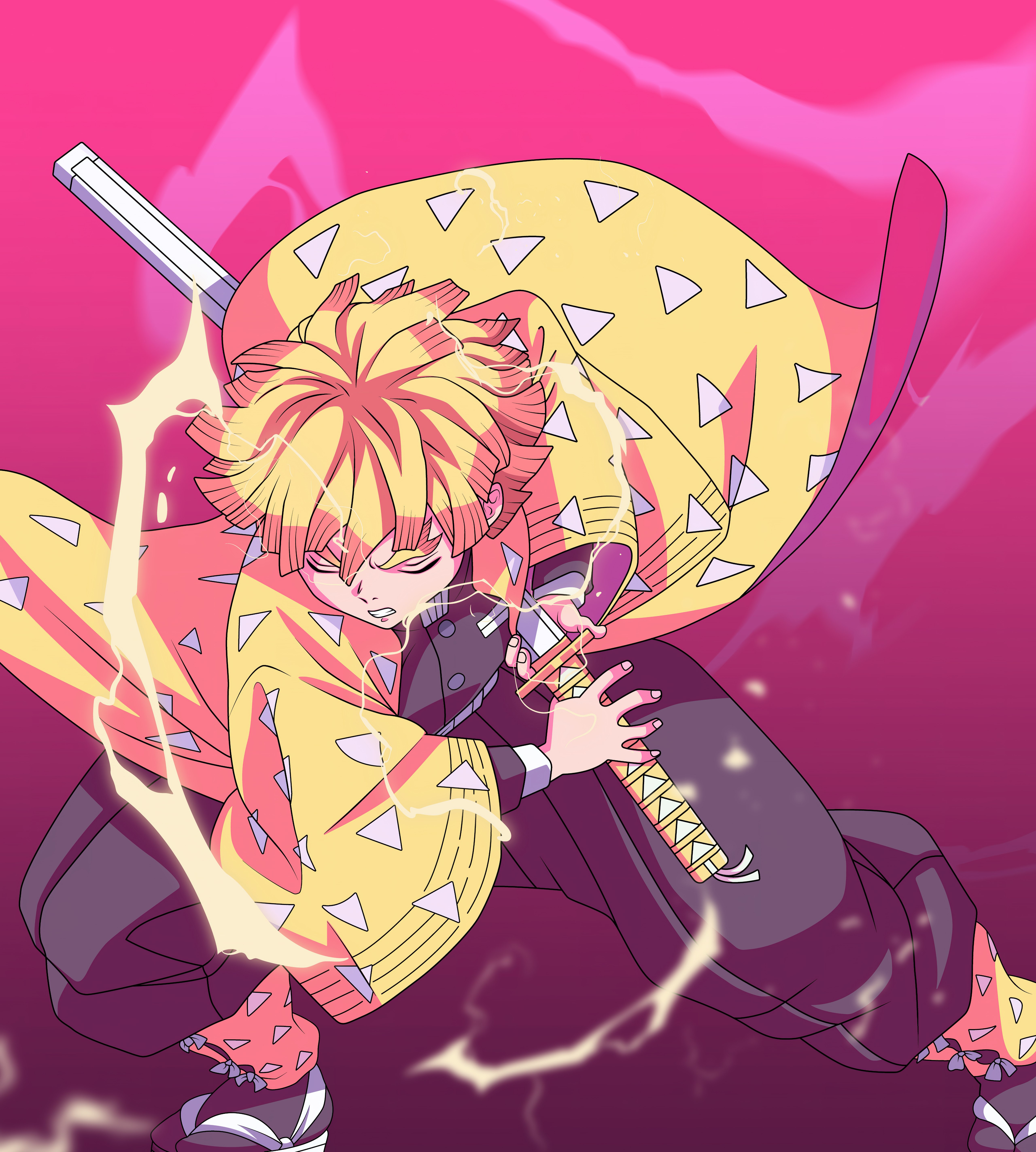 Zenitsu Agatsuma, Demon Slayer: Kimetsu no Yaiba, 5K