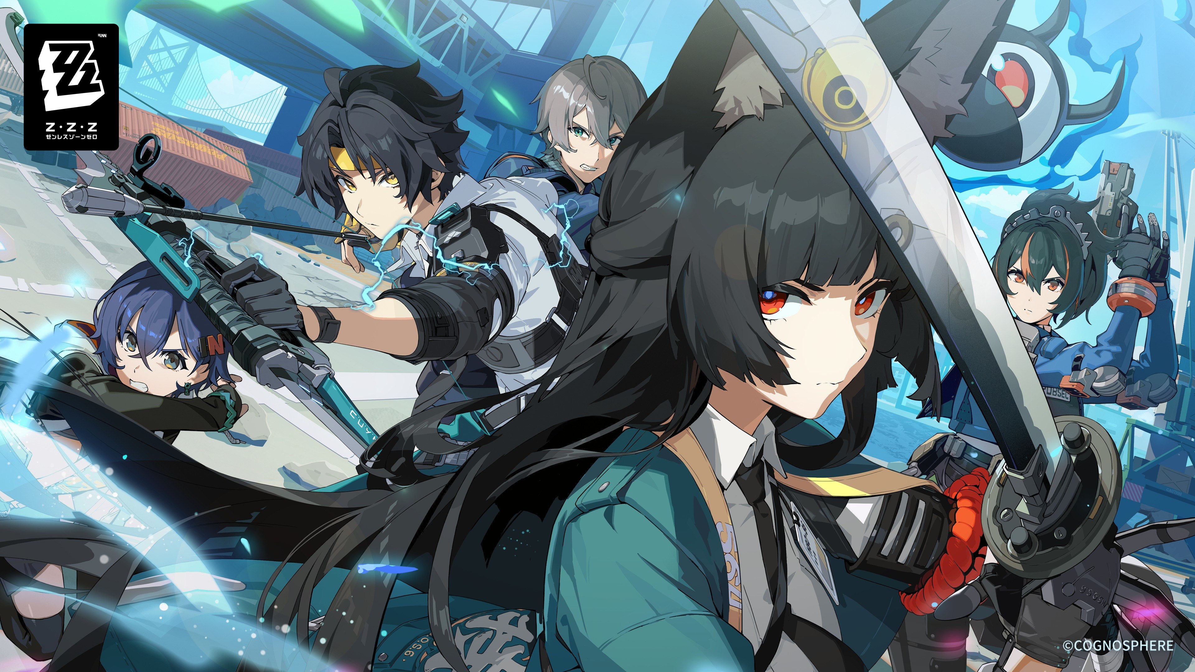 Zenless Zone Zero, Pôster de personagem, Belle (Zenless Zone Zero), Hoshimi Miyabi, Wise (Zenless Zone Zero)